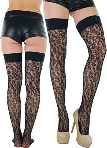 Leopard Spotted Pattern - Black