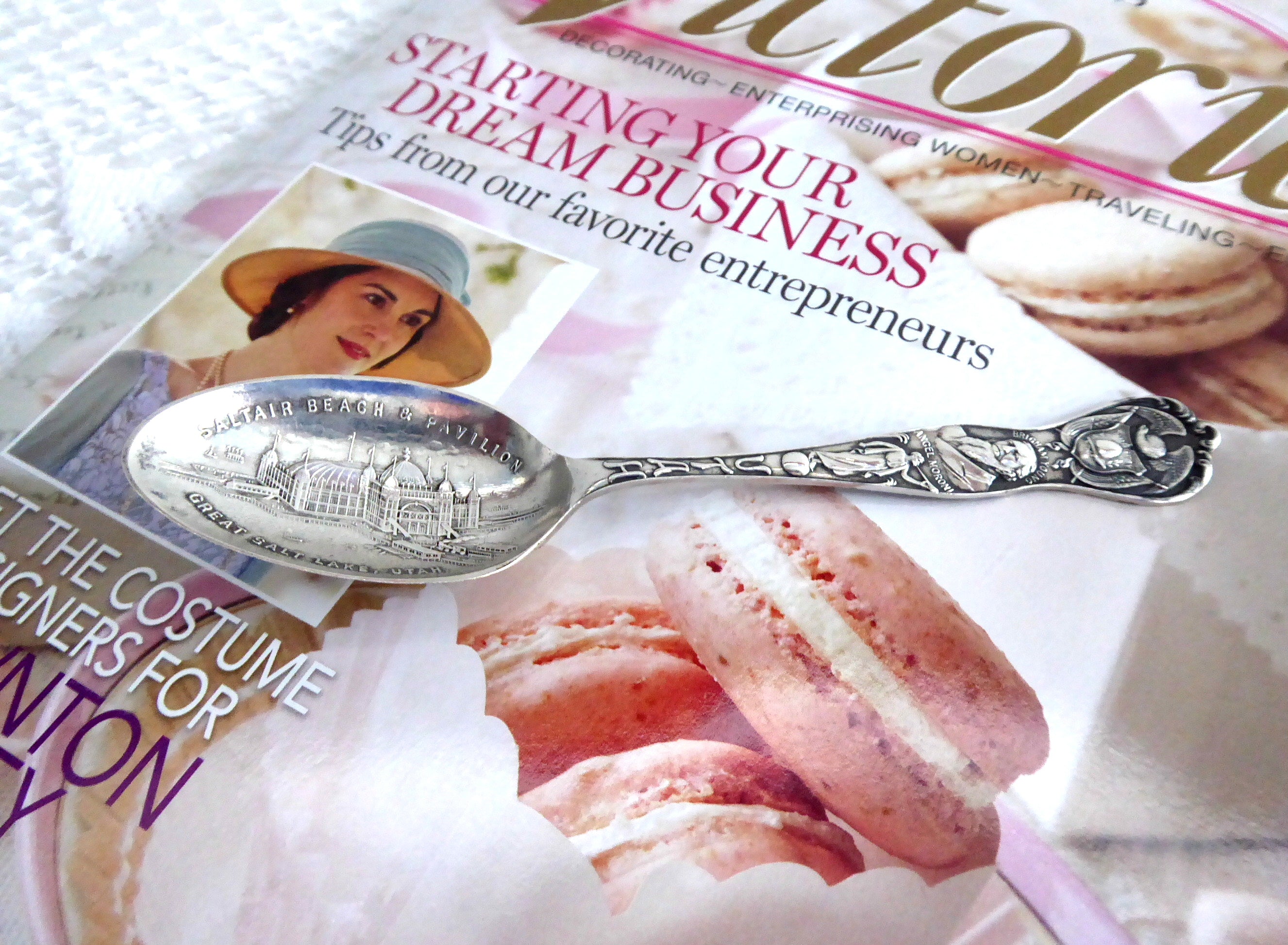 Vintage 1900 Sterling Silver Utah Souvenir Spoon - Brigham Young & Moroni Pavilion Collectible - Perfect for Antique Collectors, Historical Gifts & Home Decor