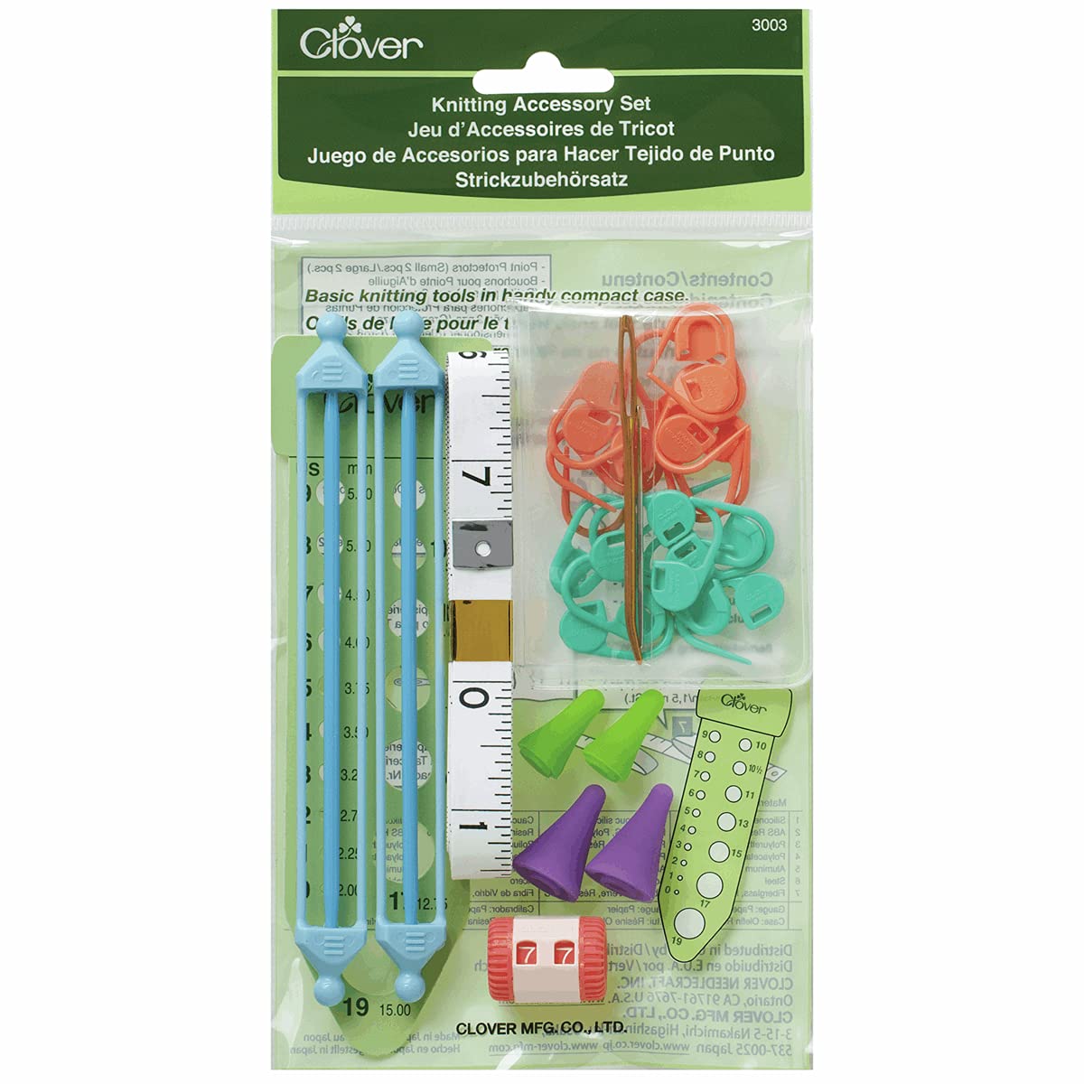 CLOVER Knit Mate Knitting Needles Set - Premium Knitting Accessories Kit for Crochet & Yarn Crafts | Perfect for Beginners & Advanced Knitters | Home & Travel Use