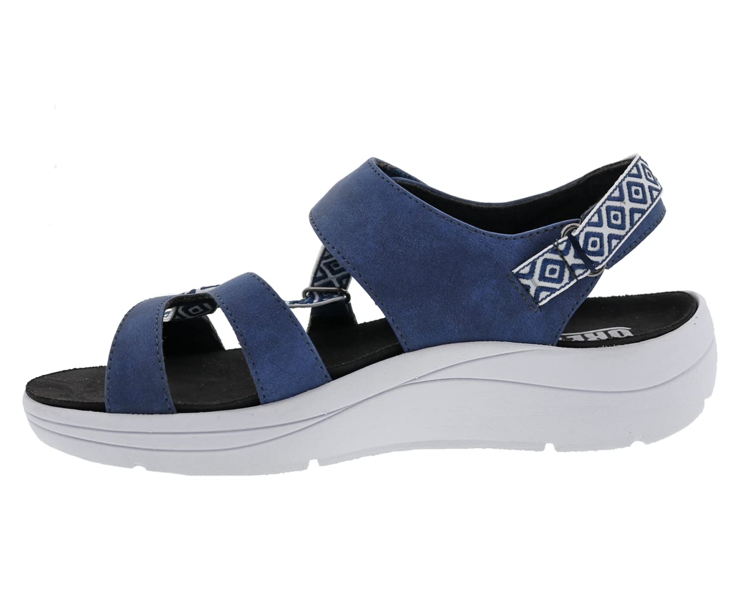 Drew Sloan Women's Therapeutic Hook and Loop Comfort Sandals - Arch Support & Cushioned Footbed for Plantar Fasciitis Relief - Perfect for Walking, Travel & Everyday Wear
