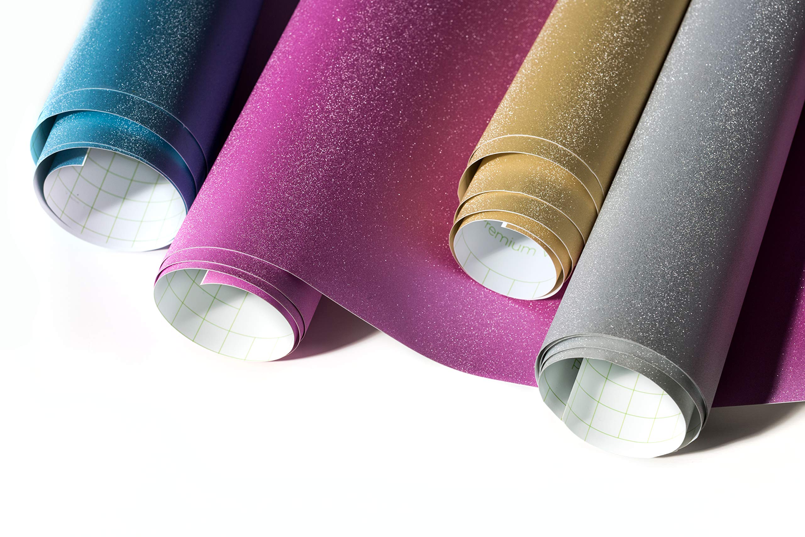 Premium Cricut Shimmer Permanent Vinyl Roll - Classic Sampler (12