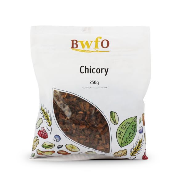 Organic Chicory Root Powder (250g) | USDA Certified | Natural Coffee Substitute & Prebiotic Fiber | Perfect for Keto, Paleo & Gut Health | Use in Coffee, Baking & Smoothies