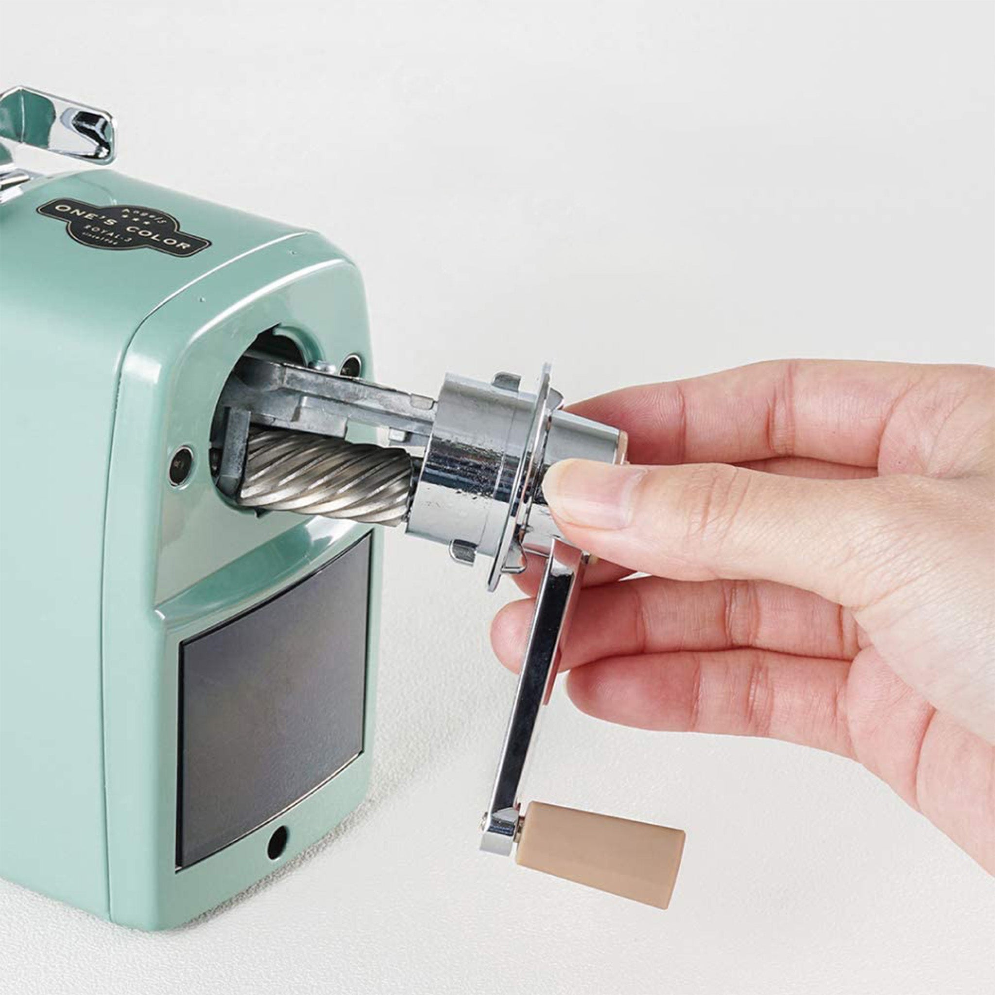Angel 5 Royal 3 Manual Pencil Sharpener - Premium Metal Blade for Smooth Sharpening - Perfect for Office, School & Art Studio Use