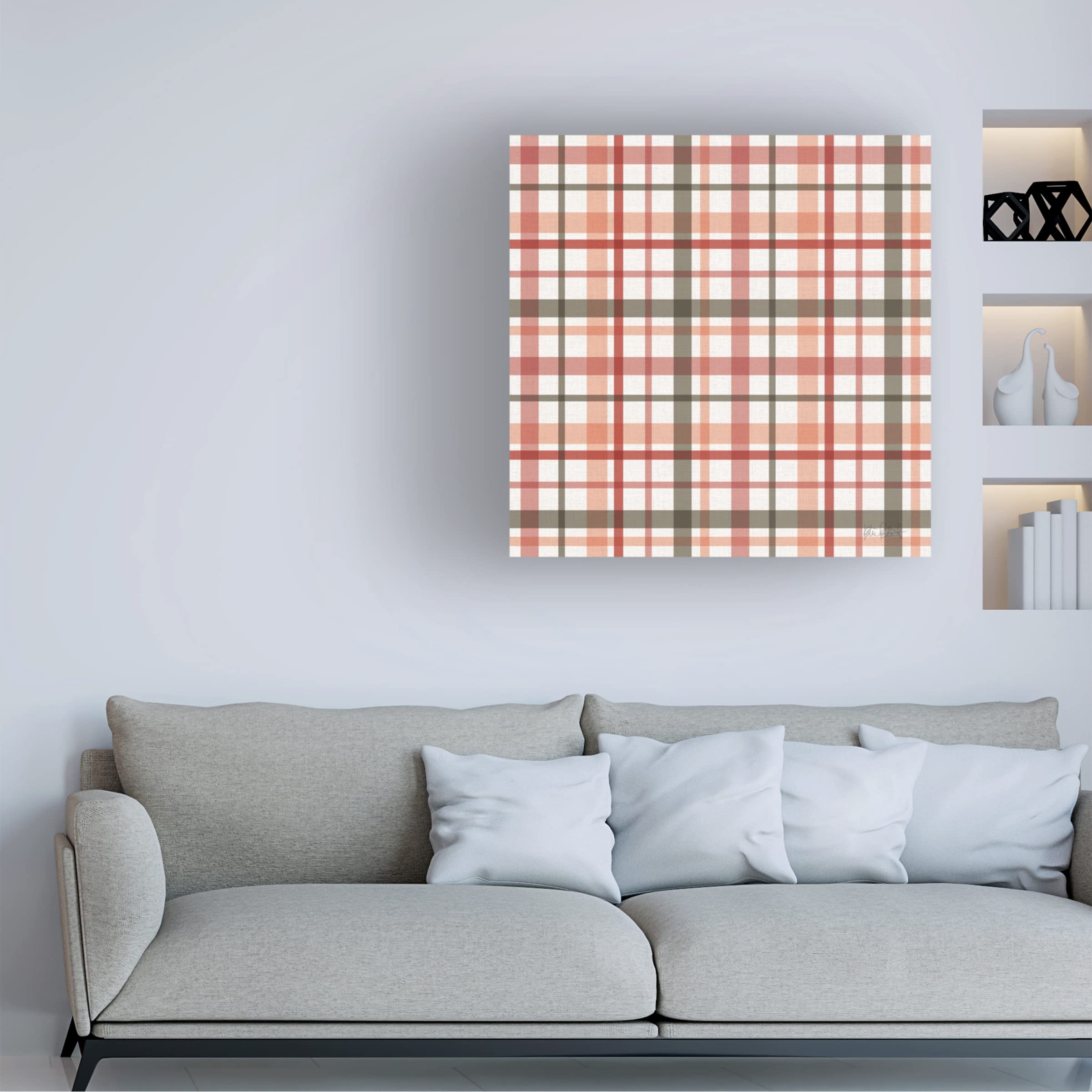 Danhui Nai 'Spring in the Neighborhood III' Canvas Wall Art Print - Modern Floral Landscape Painting for Living Room, Bedroom & Office Decor
