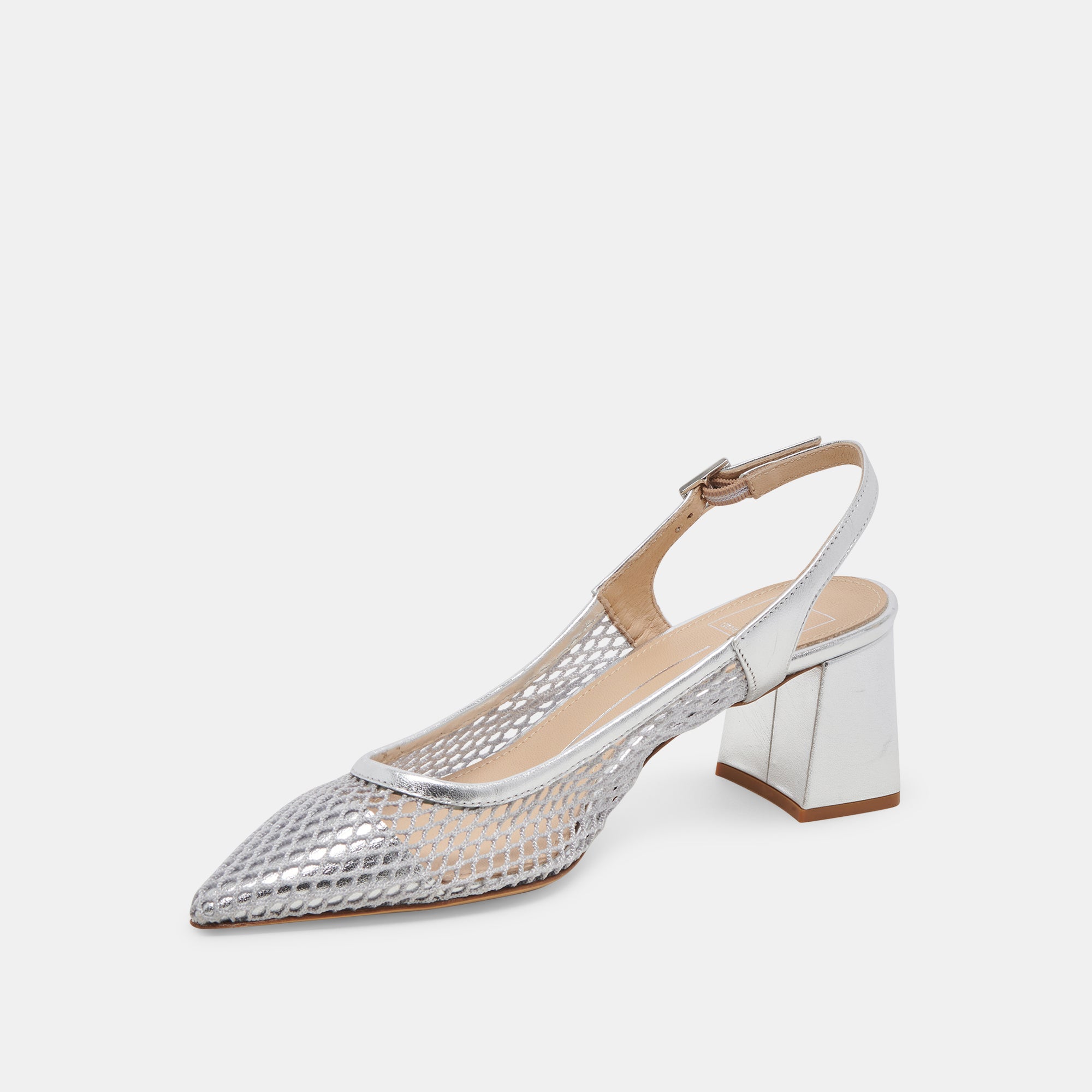 BLONDI Women's Silver Mesh High Heels - Elegant Party & Evening Dress Shoes for Weddings, Prom, and Special Occasions