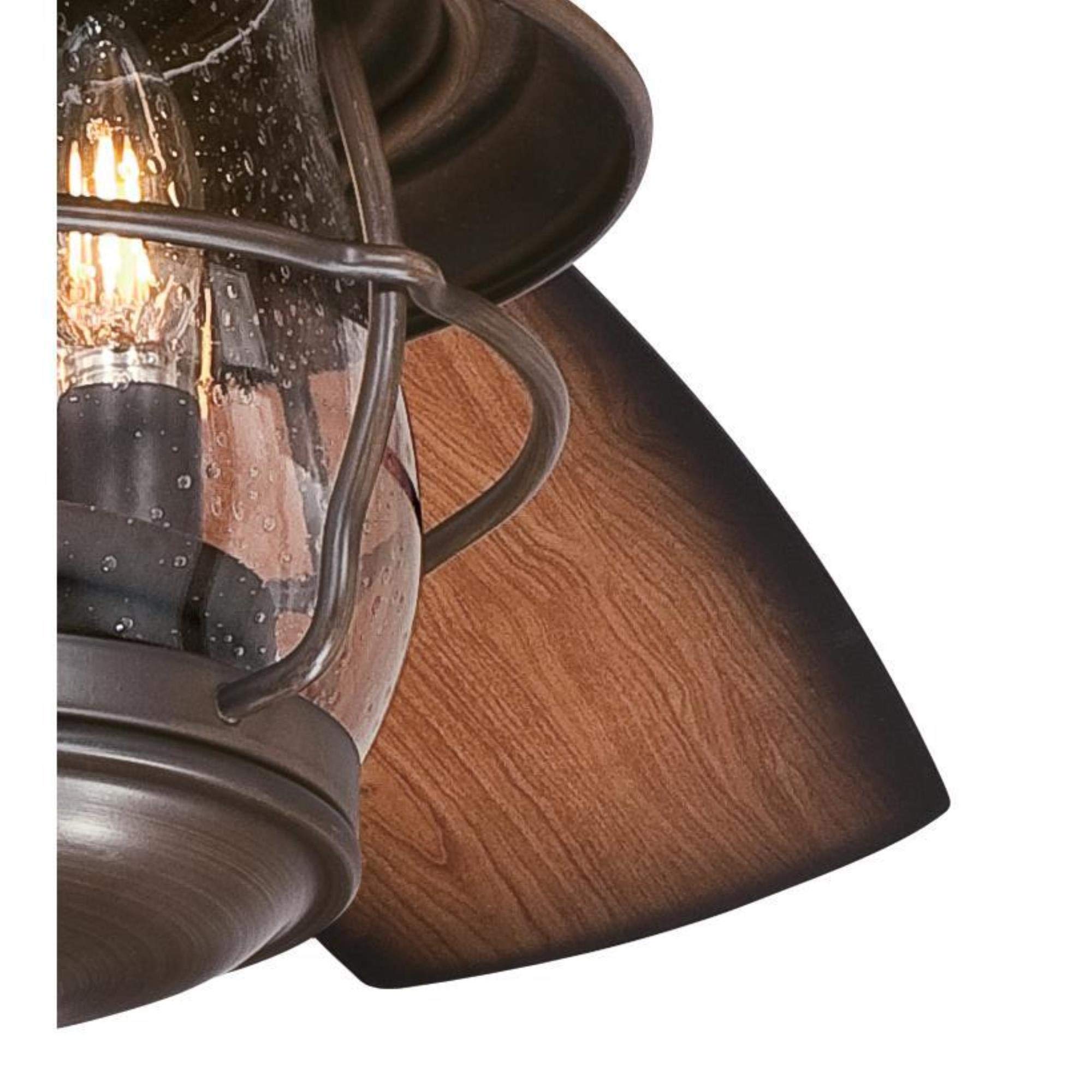 Westinghouse 7233400 Brentford 52 Inch Indoor Ceiling Fan with Light Kit, Aged Walnut Finish - Perfect for Living Room, Bedroom & Home Office Cooling & Lighting