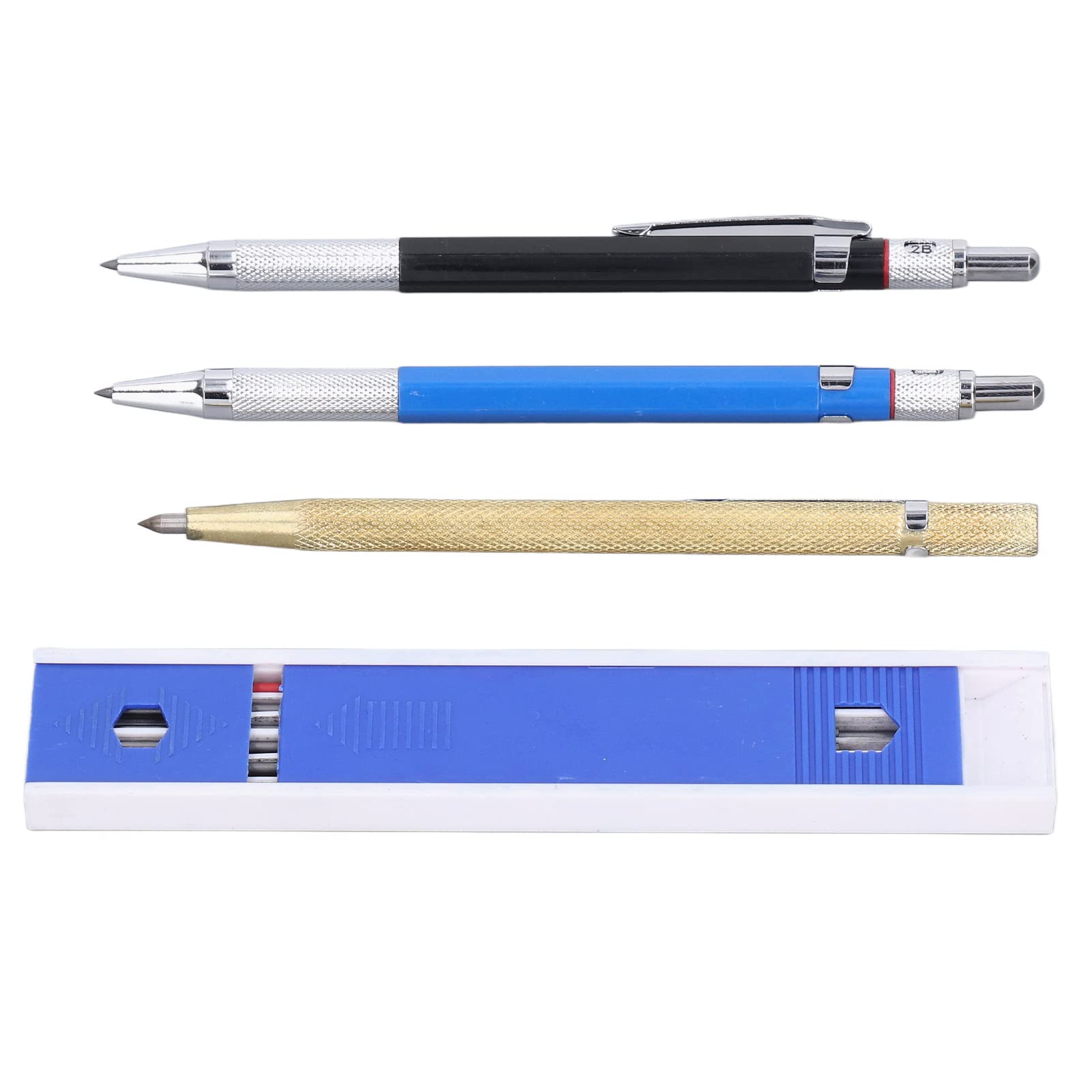 2.0mm Carpenter Pencil with 12 Refills - Glass Marking & Woodworking Tool