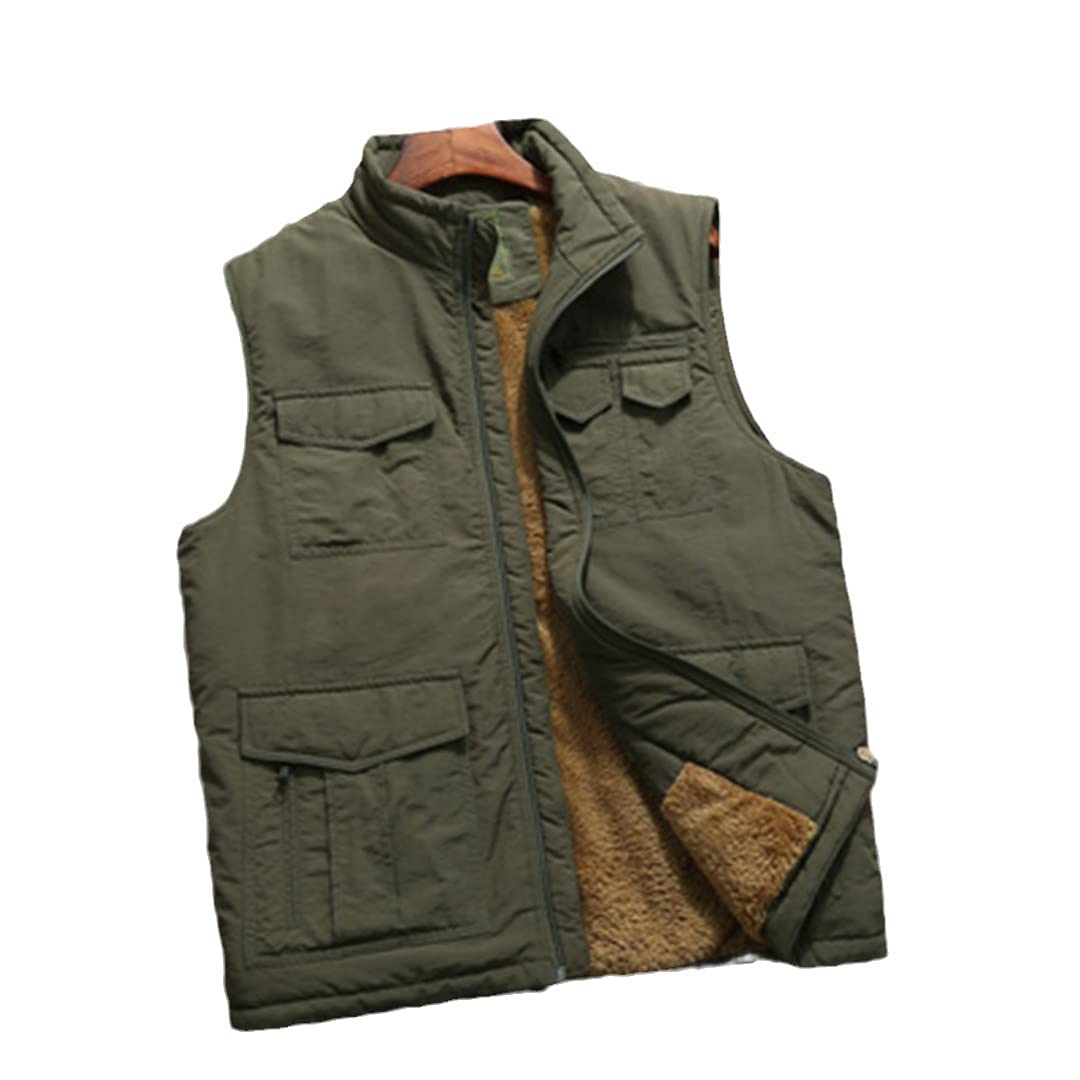 Men's Winter Fleece Warm Vest - Windproof Sleeveless Jacket for Outdoor Activities | Cozy Layering for Hiking, Camping & Cold Weather