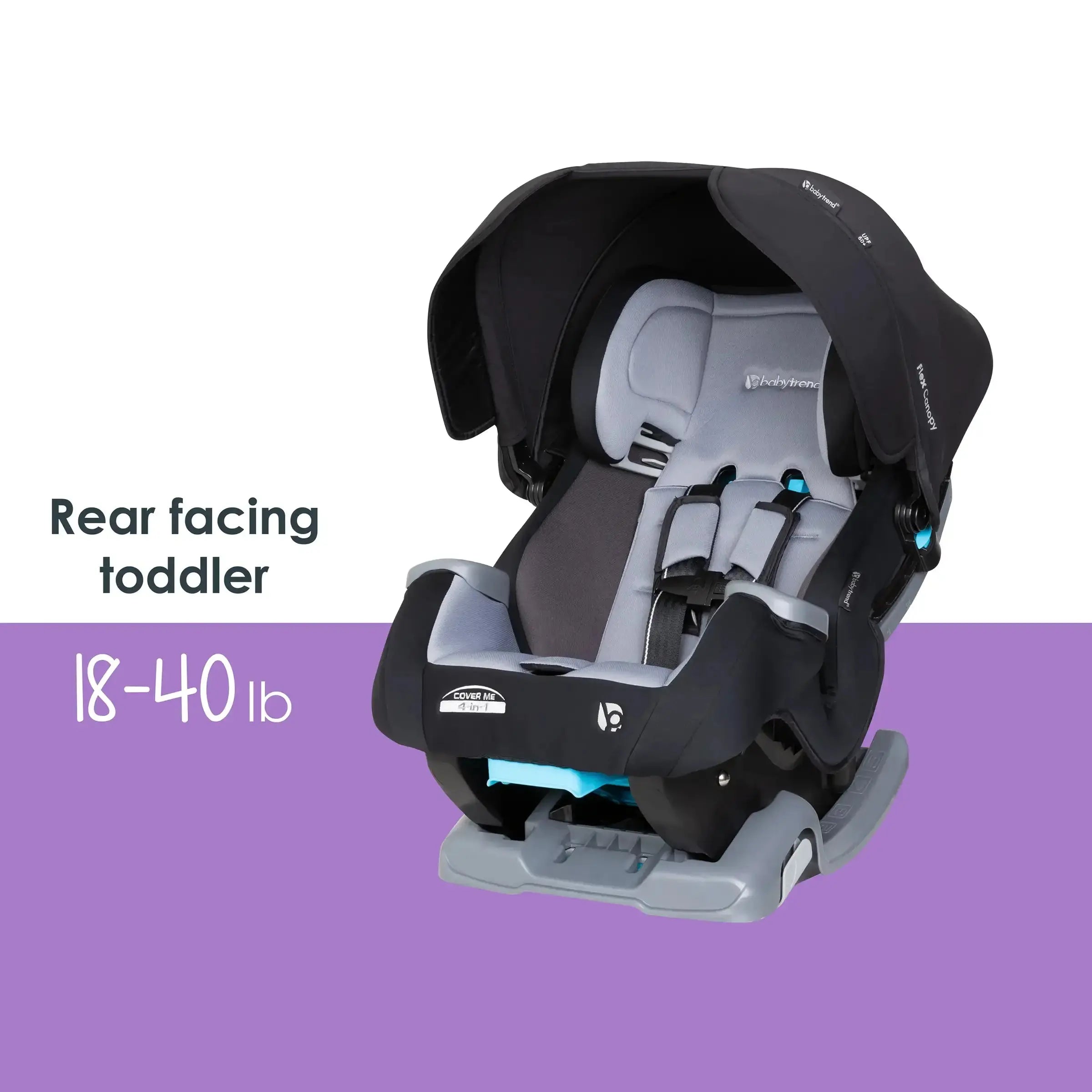 Cover Me™ 4-in-1 Convertible Car Seat for Infants to Toddlers - Safe & Comfortable Baby Car Seat with 5-Point Harness - Perfect for Travel, Road Trips & Everyday Use