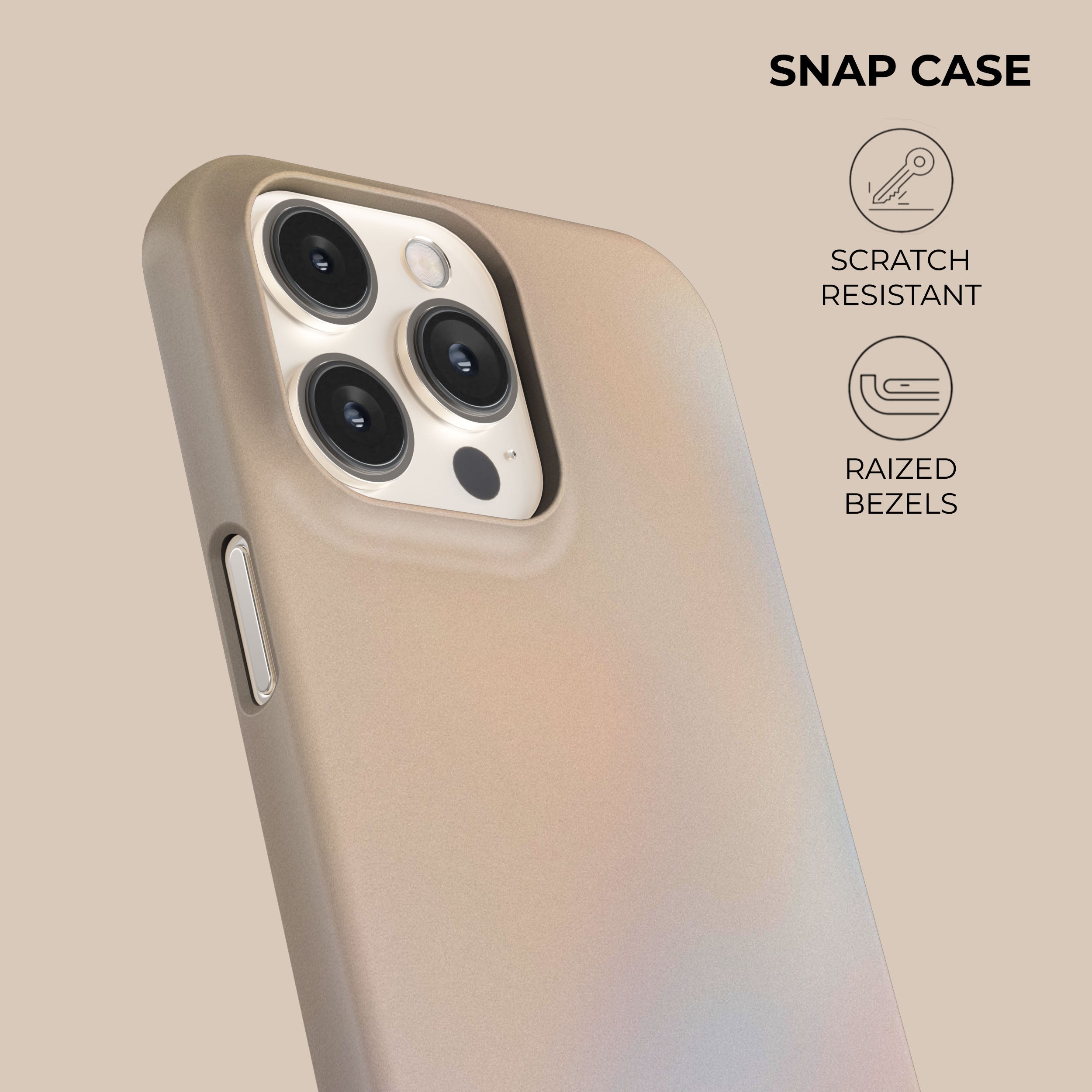 Peach Glow iPhone Case - Soft Matte Finish, Slim Protective Cover for iPhone 13/14/15 Pro Max - Perfect for Everyday Use, Travel & Outdoor Activities