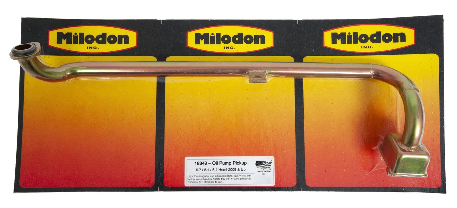 Milodon 18348 High Performance Oil Pump Pickup - Compatible with Chevy, Ford, Dodge - Perfect for Engine Rebuilds & Performance Upgrades