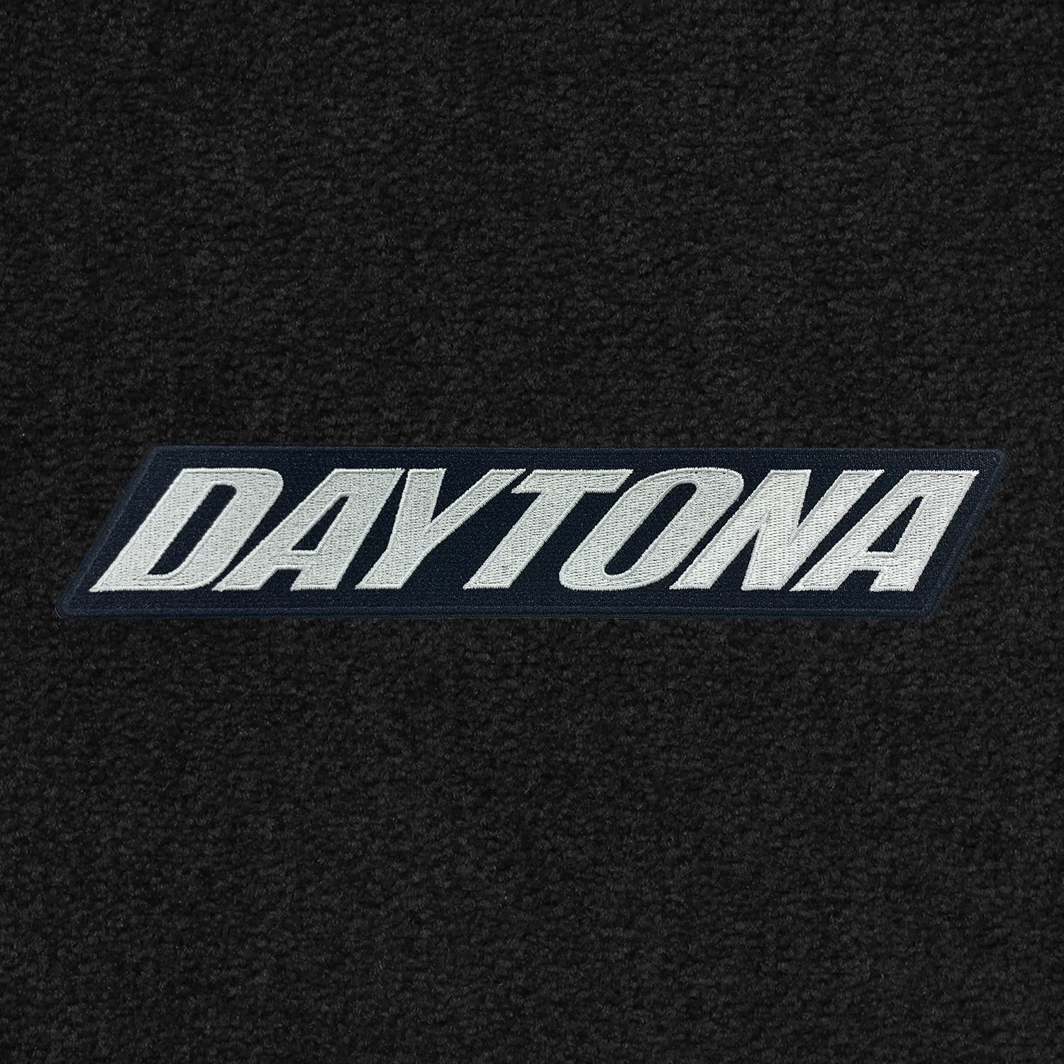 Premium Custom-Fit Carpeted Floor Mats for 1983-1993 Dodge Daytona - Black & Silver Luxury Car Floor Liners (2-Piece Front Set) - Perfect for Daily Commuting, Road Trips & Car Shows
