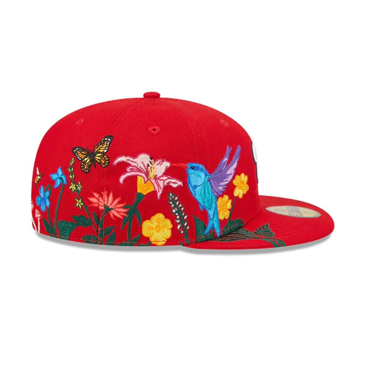 Washington Nationals Blooming Red 59FIFTY Fitted Baseball Cap for Men - Official MLB Hat for Games, Sports & Casual Wear