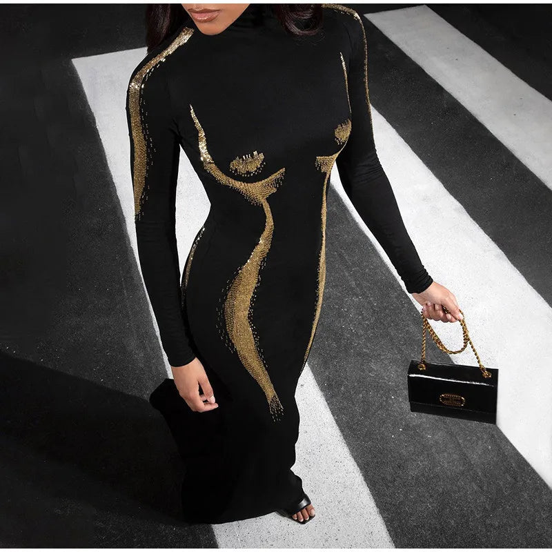 Elegant Gold Mini Party Dress - Designer Cocktail Dress for Women | Perfect for Evening Parties, Weddings & Special Occasions