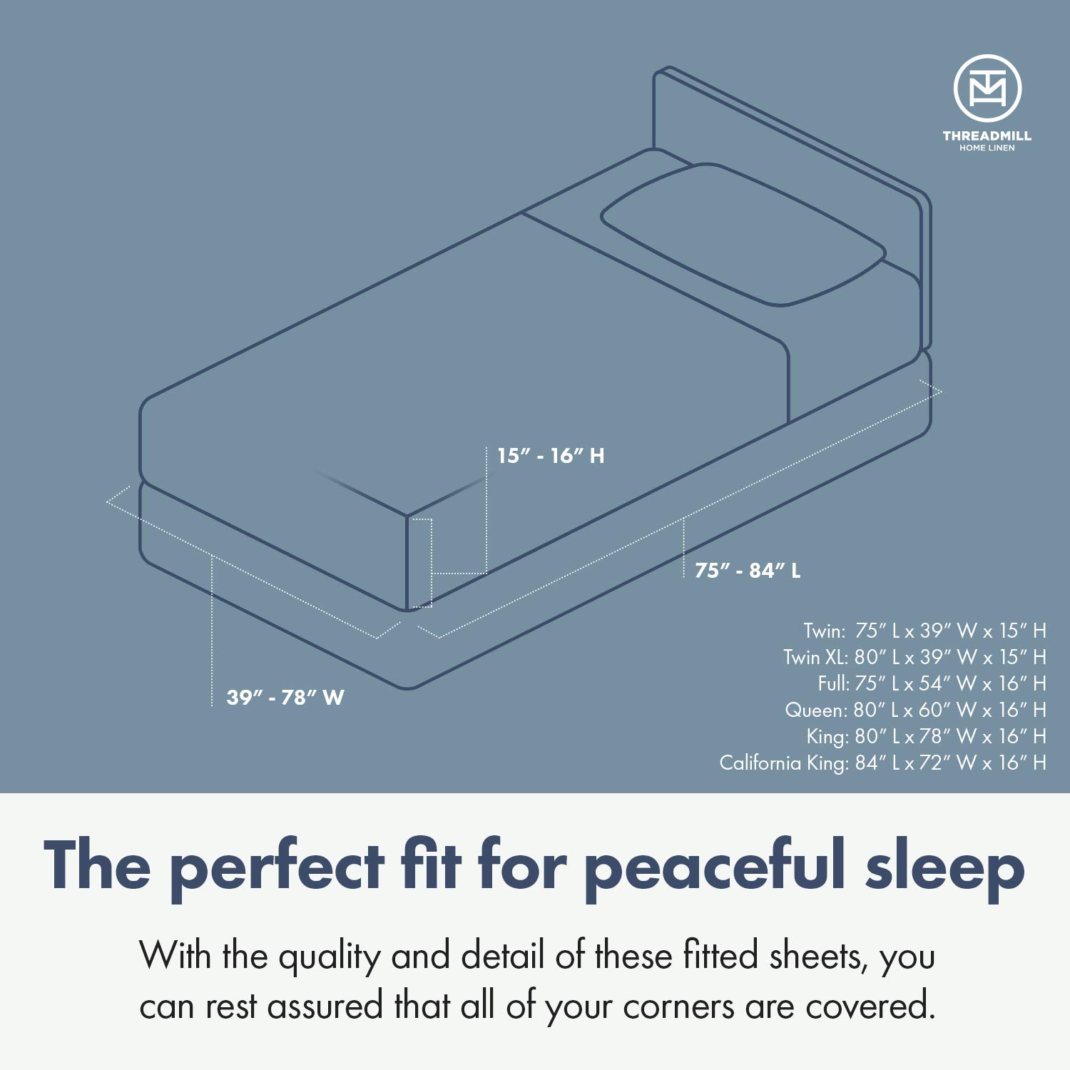 Premium 600 Thread Count 100% Cotton Queen Size Bed Sheets Set - 16
