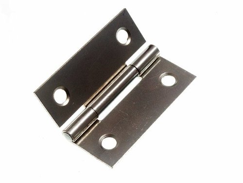 100-Pack DIY Door Butt Hinges - 50mm (2 Inch) BZP Zinc Plated Steel Hinges for Cabinet, Furniture & Home Improvement Projects - Heavy Duty & Rust Resistant