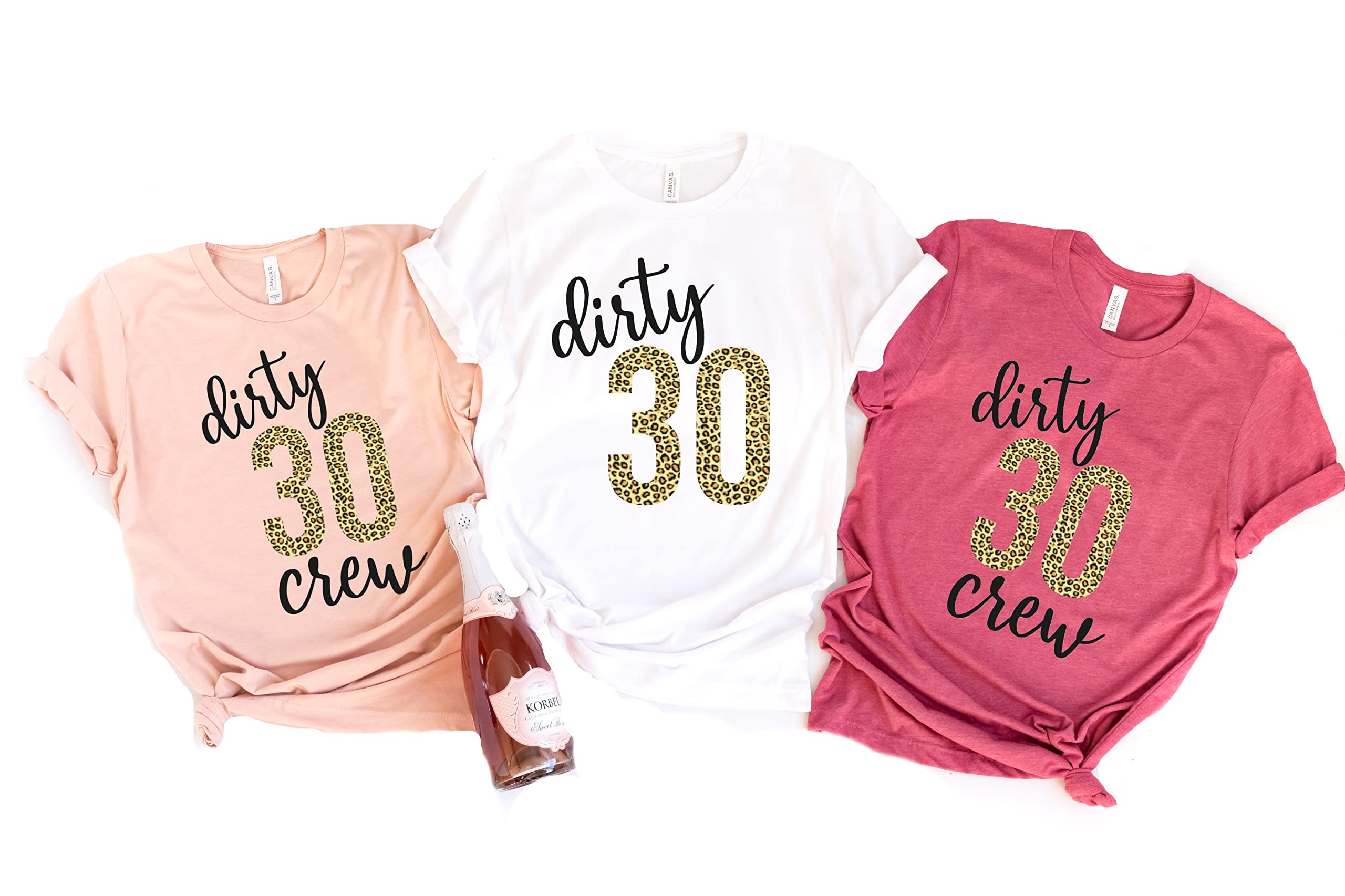 30th Birthday Shirts for Women - Funny Dirty 30 Matching Party Tops, Birthday Squad Gift Idea | Perfect for 30th Birthday Celebrations, Girls' Night Out & Themed Parties