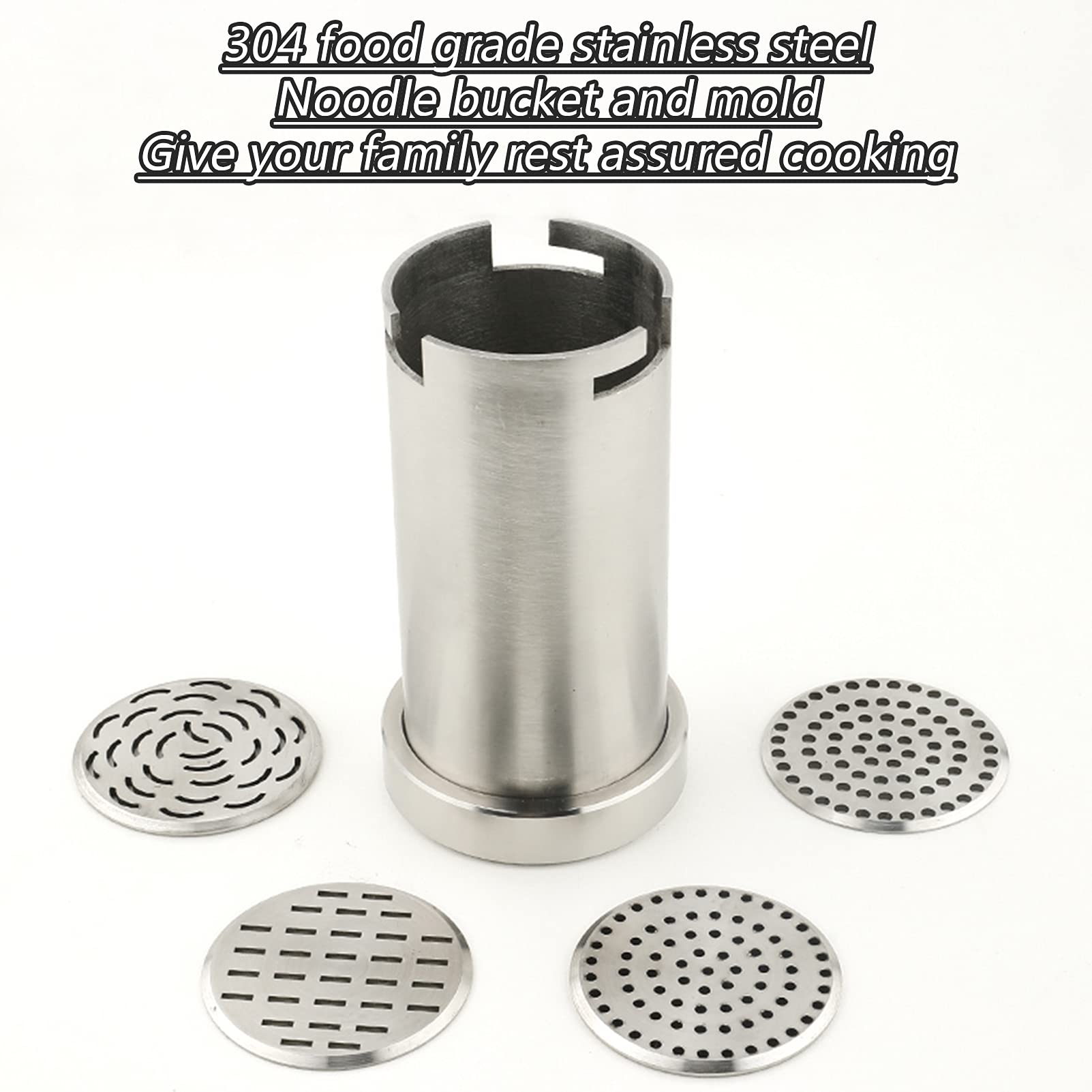 Electric Noodle Press Machine for Home Use - Handheld Pasta Maker with 4 Interchangeable Molds (Spaghetti, Fettuccine, Lasagna, Ravioli) - Perfect for Italian Cooking, Meal Prep & Homemade Pasta Lovers