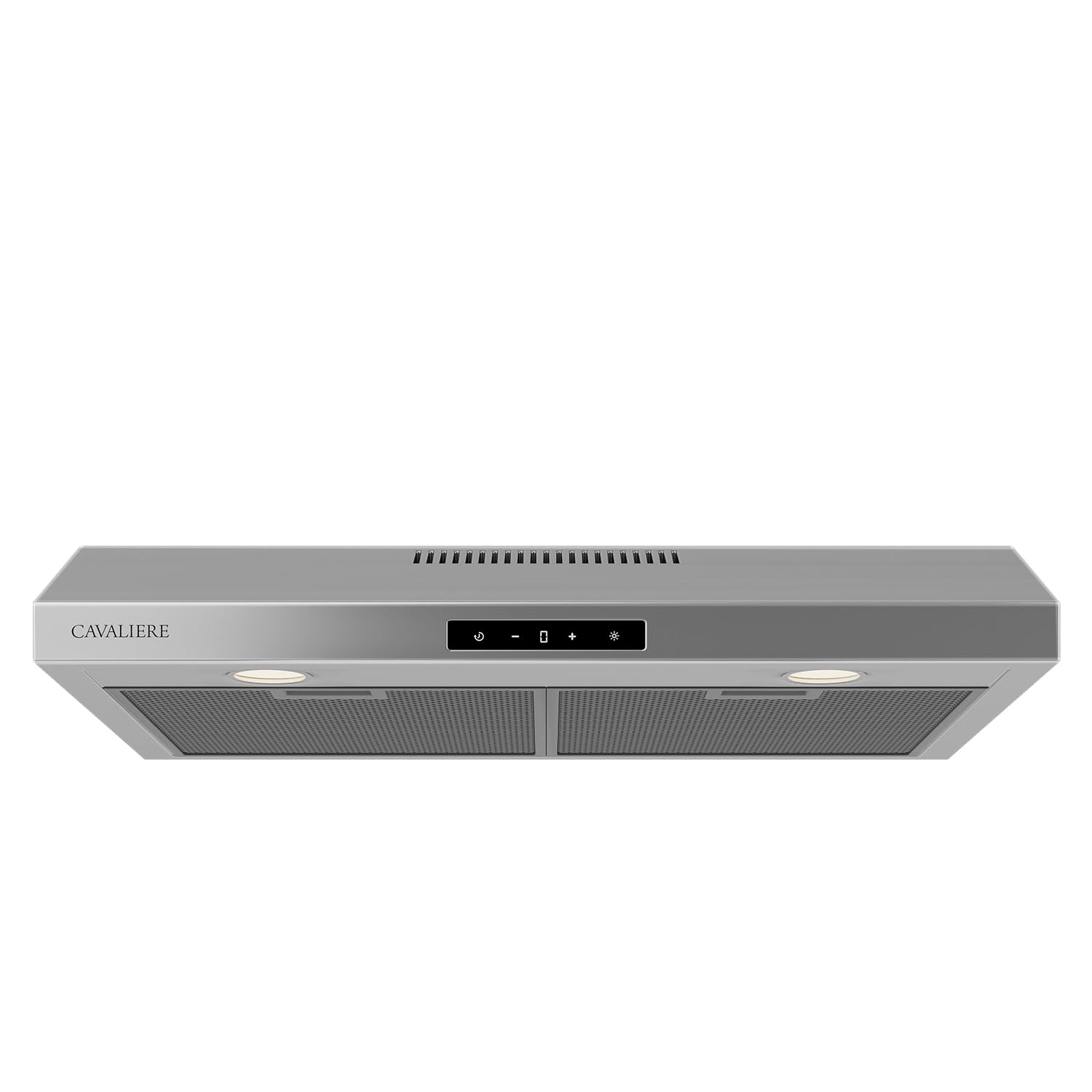 CAVALIERE 30 Inch Under Cabinet Range Hood - Ultra Slim Stainless Steel Kitchen Exhaust Vent with 200 CFM, 3 Speed Fan & Touch Control LED Lights - 3 Year Warranty - Perfect for Modern Kitchens and Small Spaces