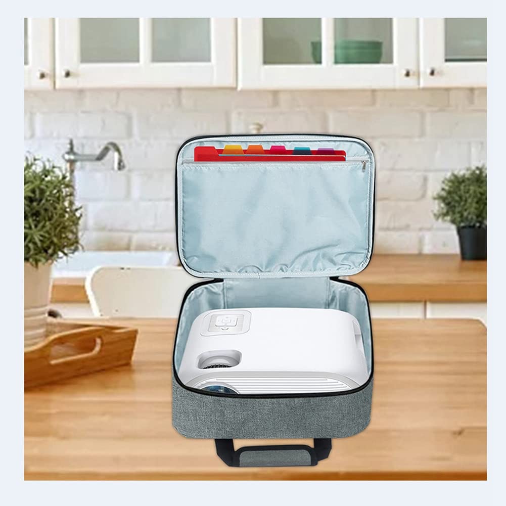 ICECHEN 1 PC Nylon Projector Bag for Home Theater, Portable Storage Case for Mini Projector - Perfect for Movie Nights, Business Presentations & Outdoor Camping