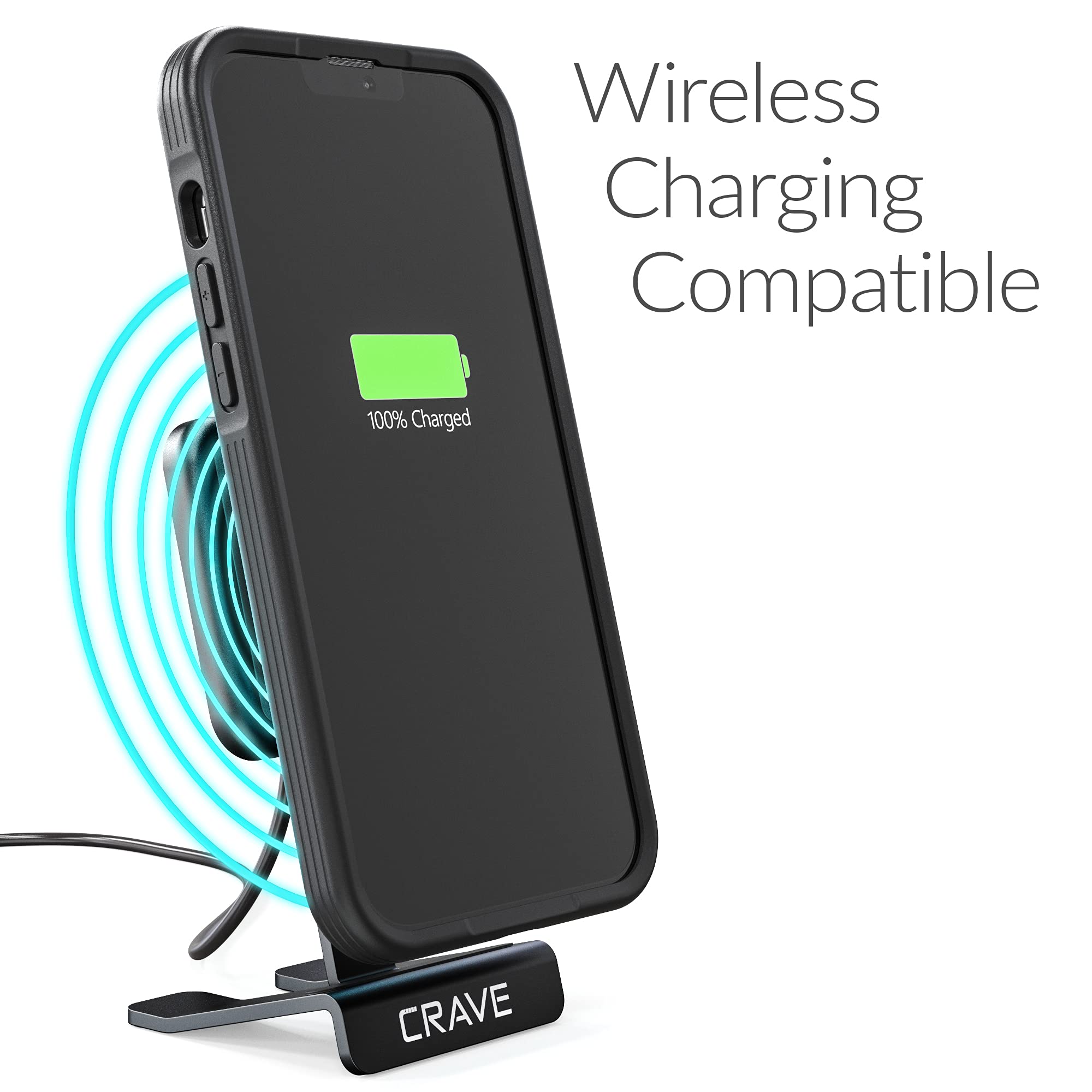 Crave Slim Guard Shockproof Case for iPhone 13 Pro Max (6.7 Inch) - Black | Ultra Thin Protective Cover with Military-Grade Drop Protection | Perfect for Work, Travel & Outdoor Activities
