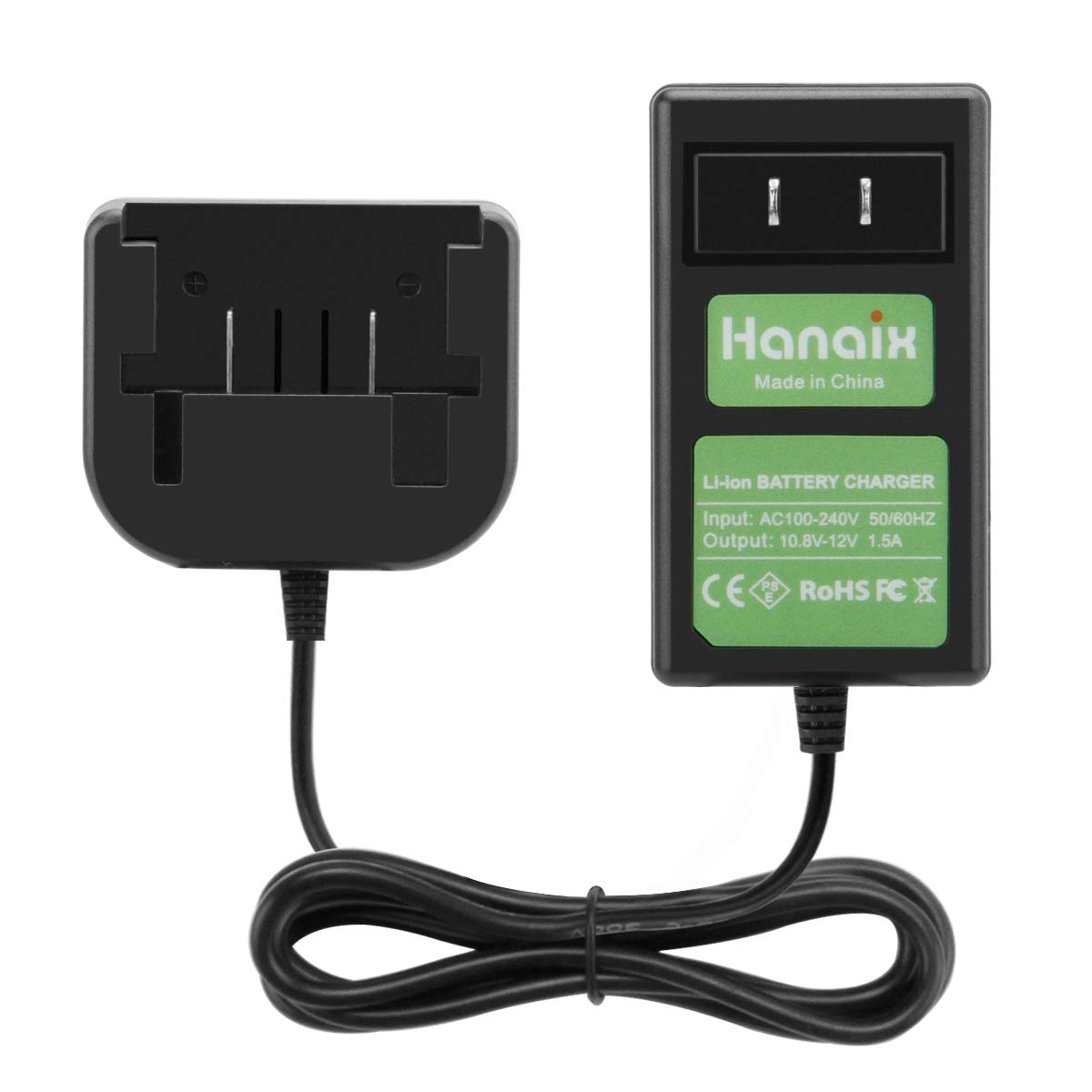 10.8V-12V Lithium Battery Charger for Black & Decker LBXR1512, BDCD112 - Fast Charging Portable Power Tool Battery Replacement - Perfect for Drilling, Screwing & DIY Home Projects