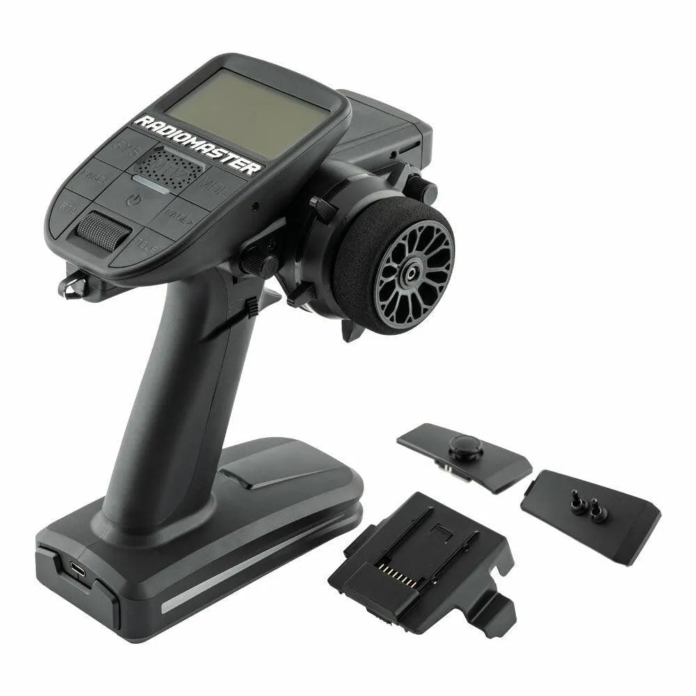 RadioMaster MT12 2.4GHz ELRS/4-in-1 Multi-Protocol 16CH RC Transmitter with OpenTX System - Perfect for Drone Racing, FPV Flying, and RC Car Control