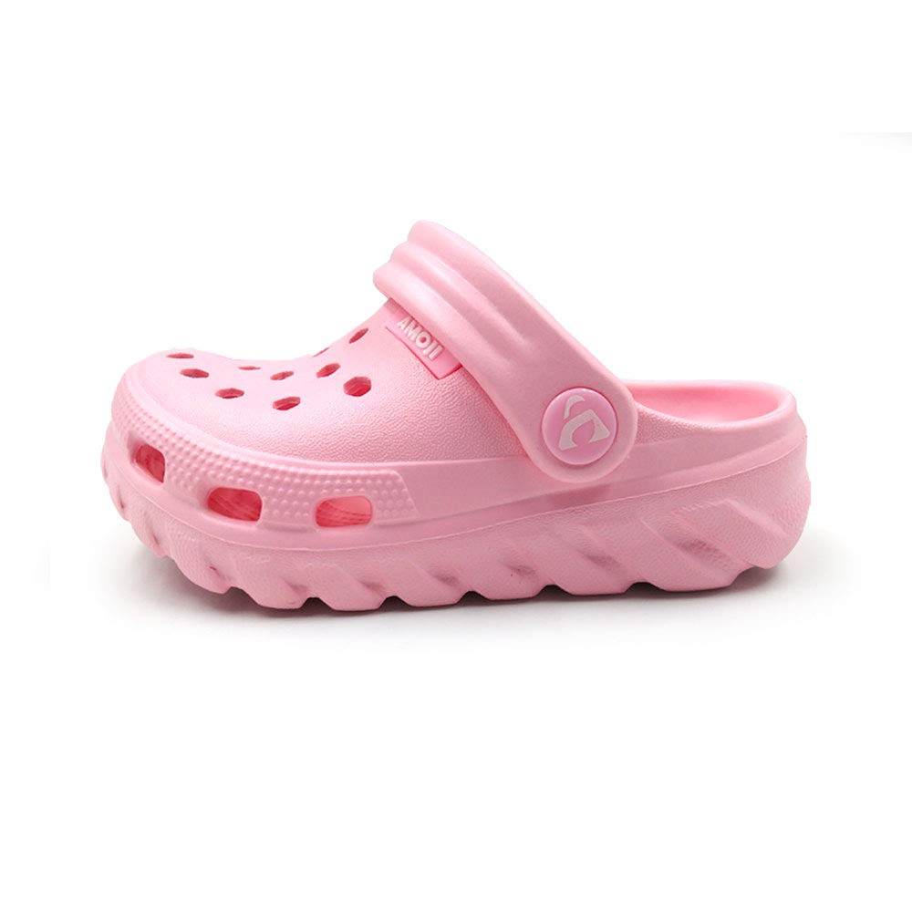 Amoji Kids Garden Clogs - Slip On Waterproof Shoes for Boys & Girls - Perfect for Outdoor Play, Beach, Pool & Backyard Activities