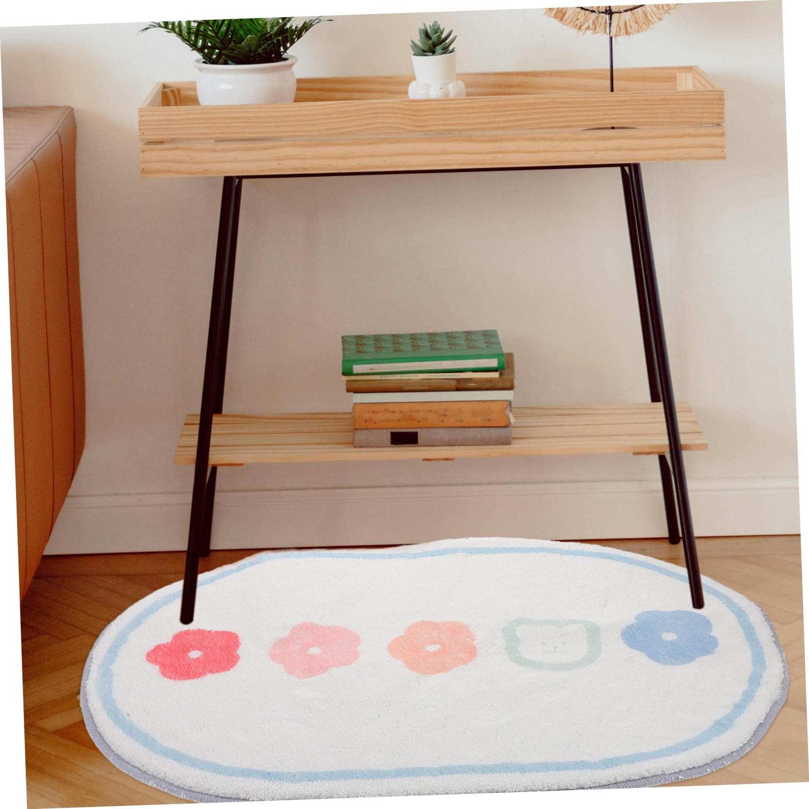 VICASKY Soft Polyester Rugs for Floor - Non-Slip Indoor Outdoor Carpet, Bath Mat, Bedroom Rug, Door Mat - Perfect for Living Room, Patio, Bathroom & Entryway