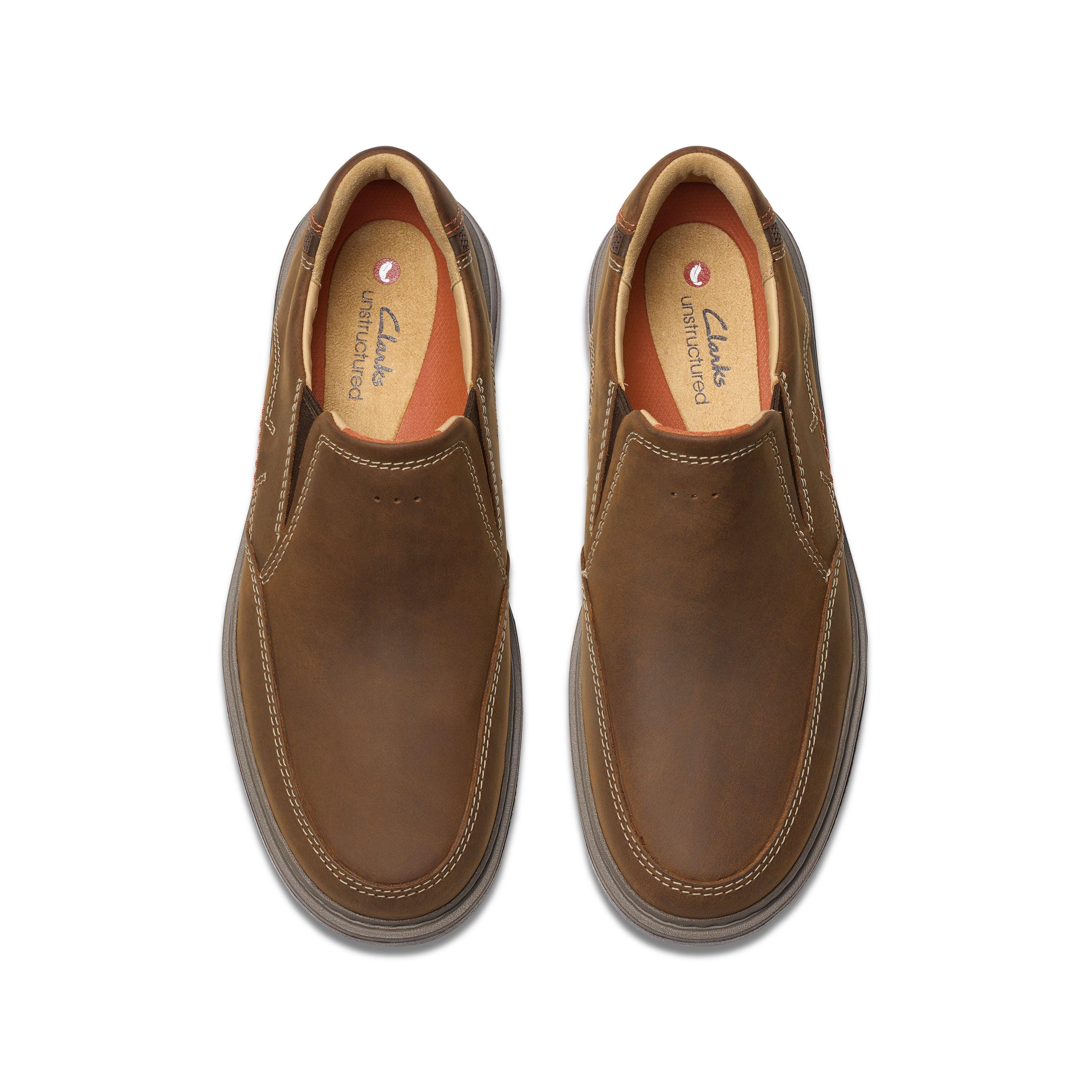 CLARKS Men's Briley Step Loafers - Comfortable Slip-On Shoes for Wide & Medium Width - Perfect for Business Casual & Office Wear