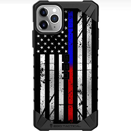 Thin Blue Line Red Line Fade US Flag