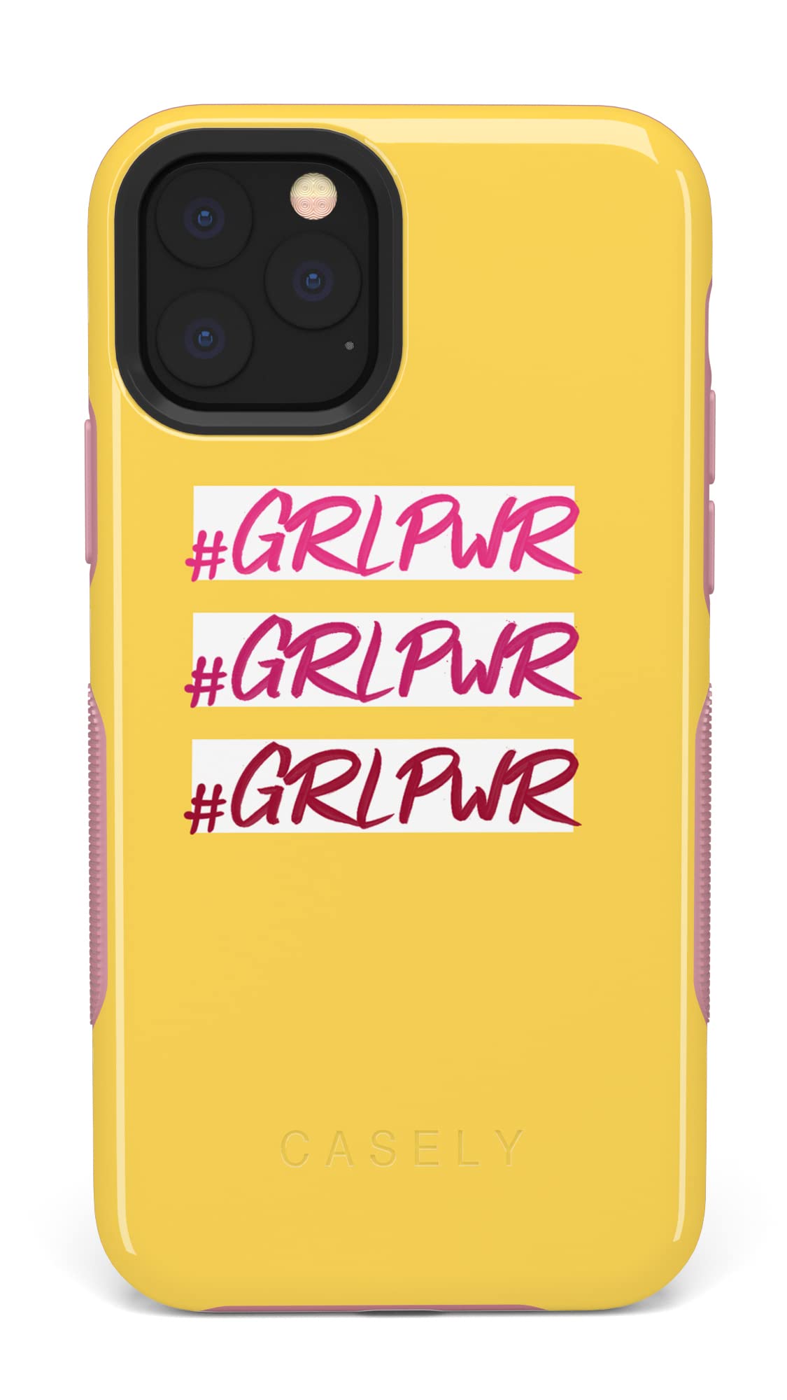 Casely iPhone 11 Pro Max Case - #GRLPWR Triple Threat Protective Cover | Slim Shockproof Phone Case for Women & Girls | Perfect for Work, Gym & Everyday Use