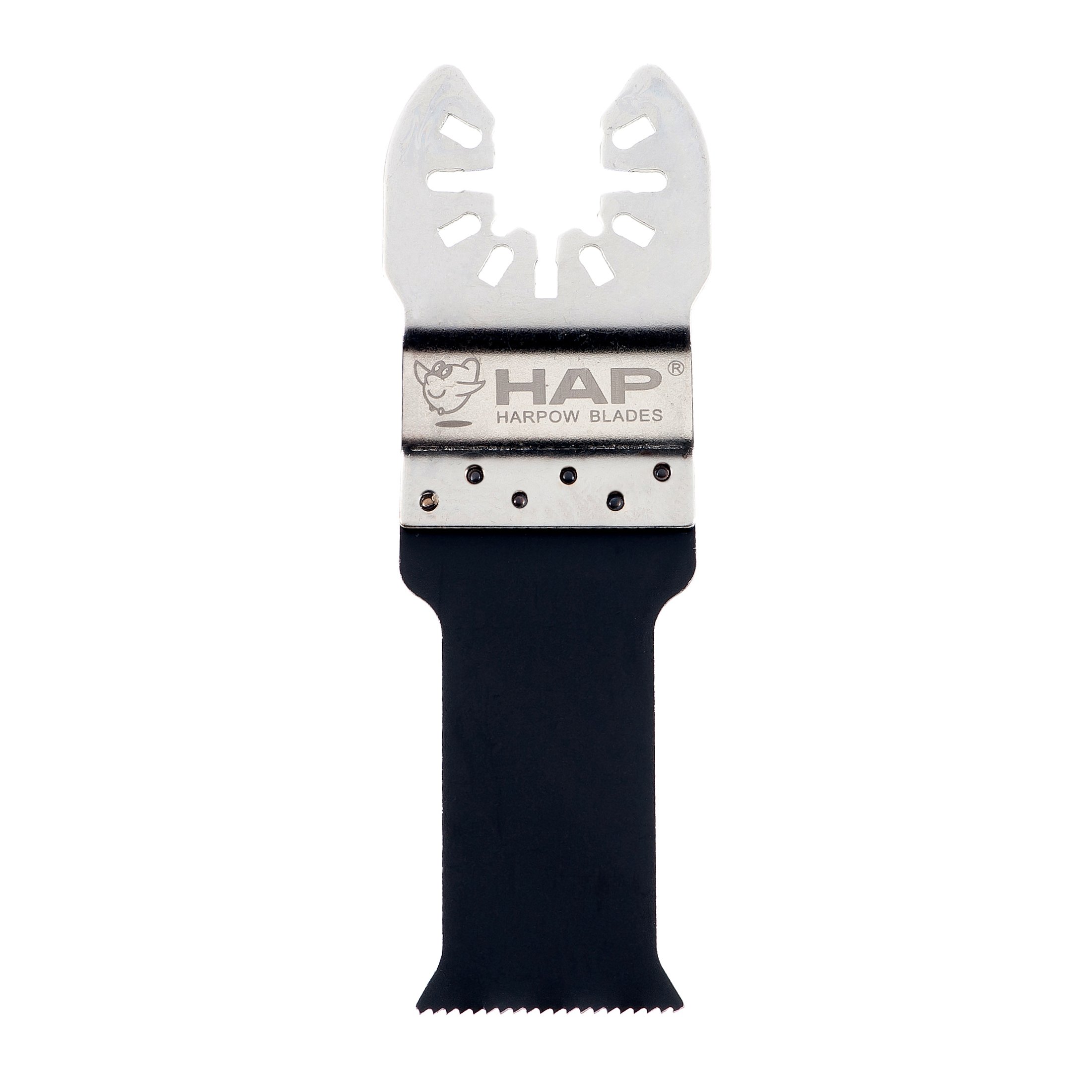 Harpow 5-Piece Bi-Metal E-Cut Saw Blade Set with Stainless Steel Holder - 28mm Oscillating Multi-Tool Blades for Fein, Bosch, Craftsman, Rockwell, Einhell, Westfalia, Ferm, Pro-Line, Matrix - Perfect for Wood, Metal & PVC Cutting in DIY Projects & Professional Renovations