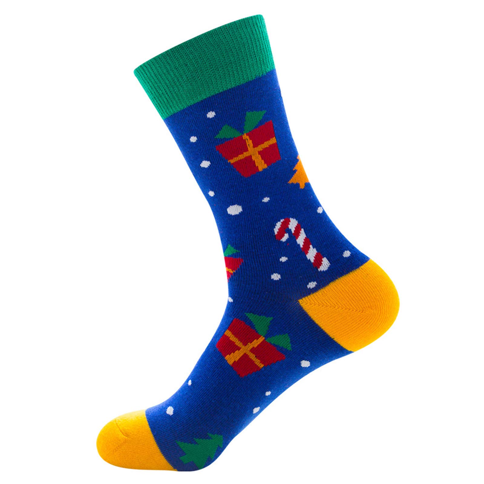 Santa Christmas Socks - Neutral Holiday Stockings for Women & Men | Cozy Gift Socks for Xmas Parties & Family Gatherings