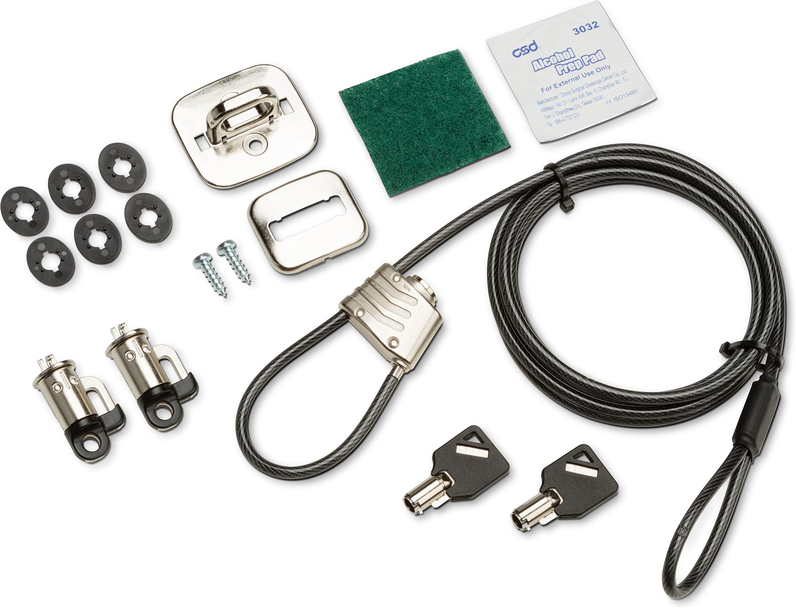 HP 3XJ17AA Business PC Security Lock - Kensington Lock Compatible for Laptops & Desktops - Secure Your Workstation in Offices, Schools & Public Spaces