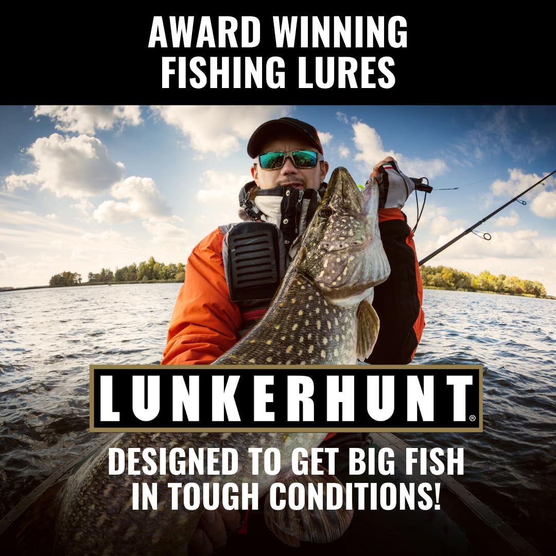 Lunkerhunt Topwater Fishing Lures - Weedless Hollow Body Frog Bait for Bass & Trout | Award-Winning Combat Frog Lure Catches Big Fish | Perfect for Freshwater Lakes, Ponds & Heavy Cover Areas