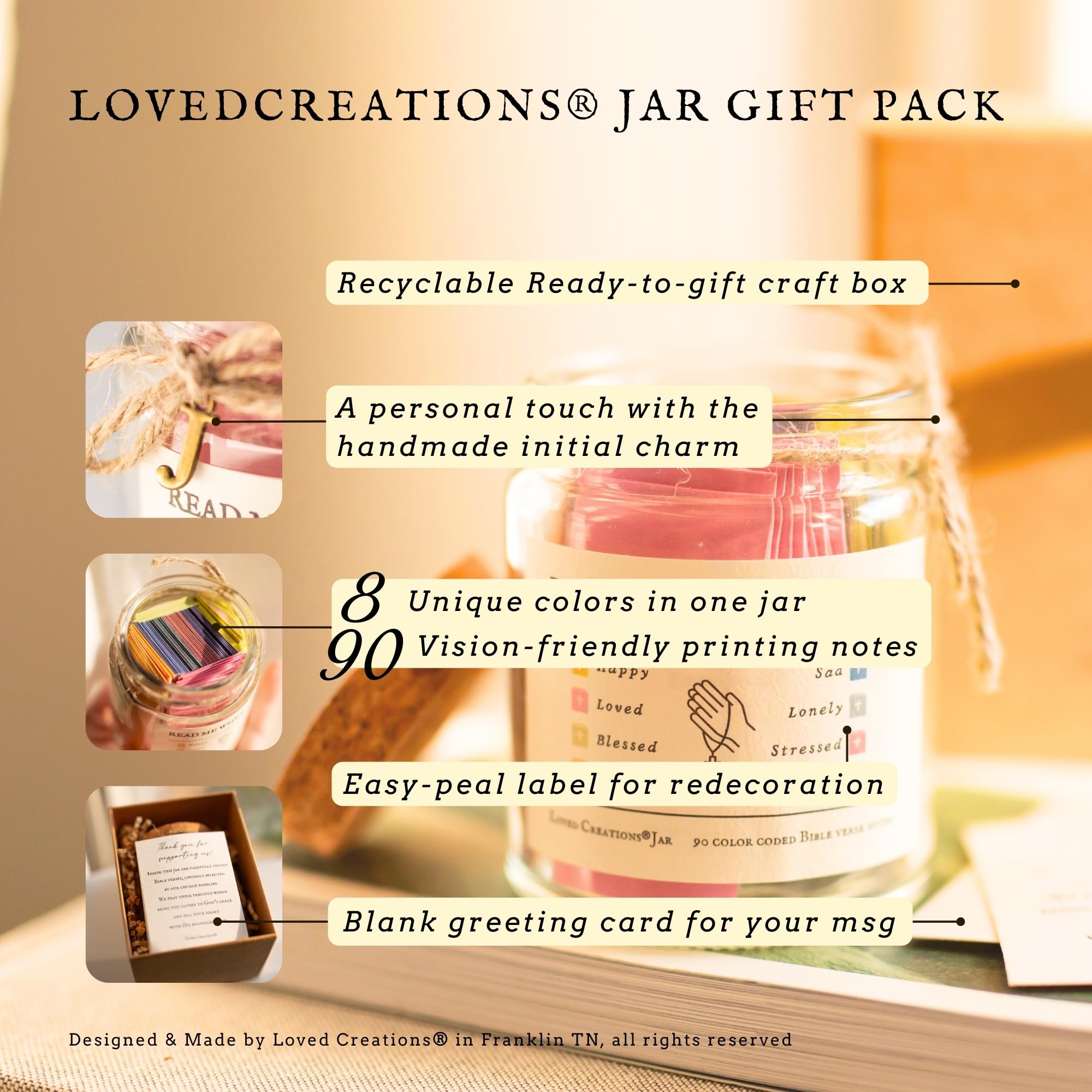 Bible Verses Prayer Jar - Christian Scripture Gifts for Women & Men | Daily Devotional & Family Worship