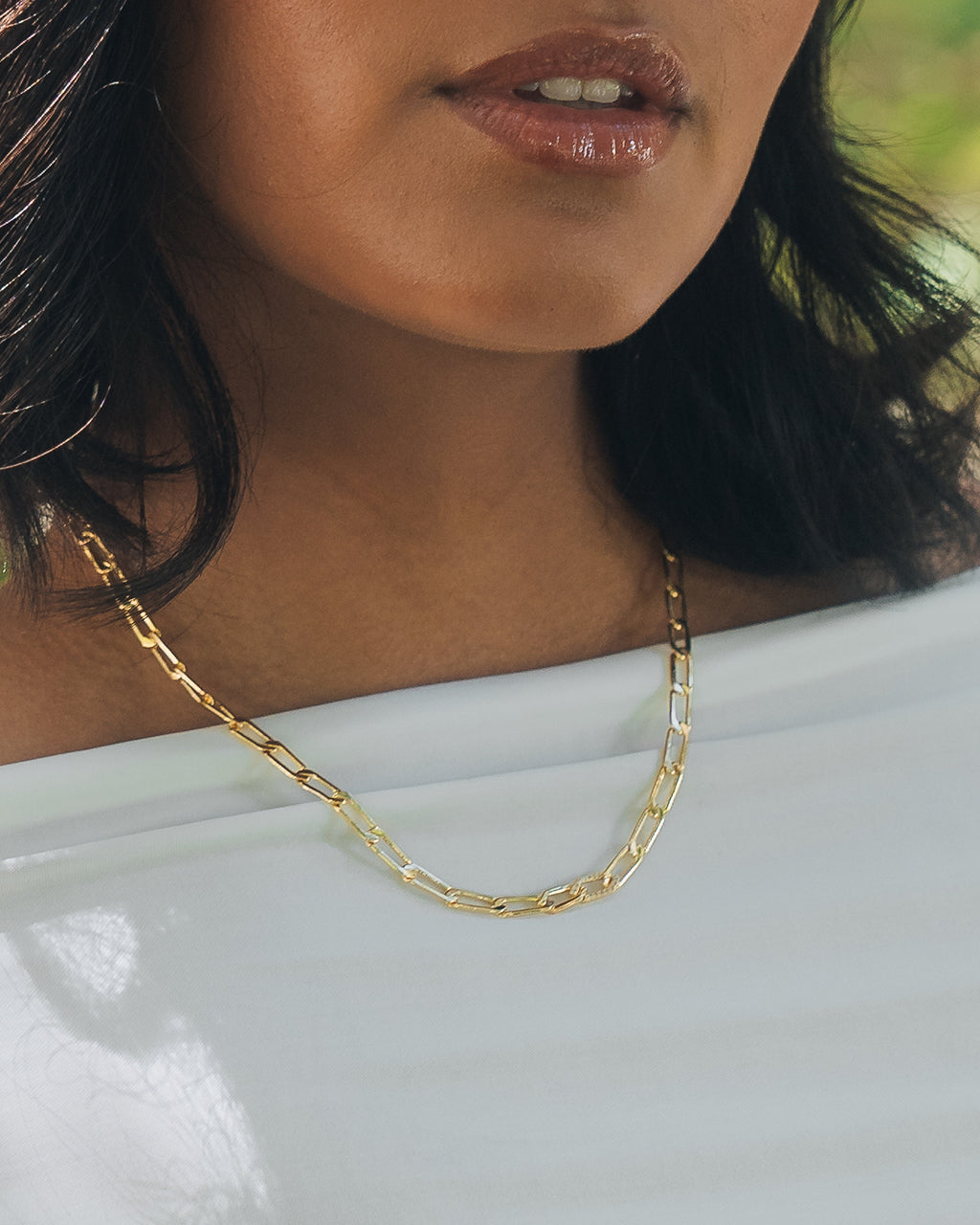 Kinslee CZ Chain Necklace for Women - Elegant Cubic Zirconia Pendant Necklace Jewelry Gift for Her | Perfect for Parties, Weddings & Everyday Wear