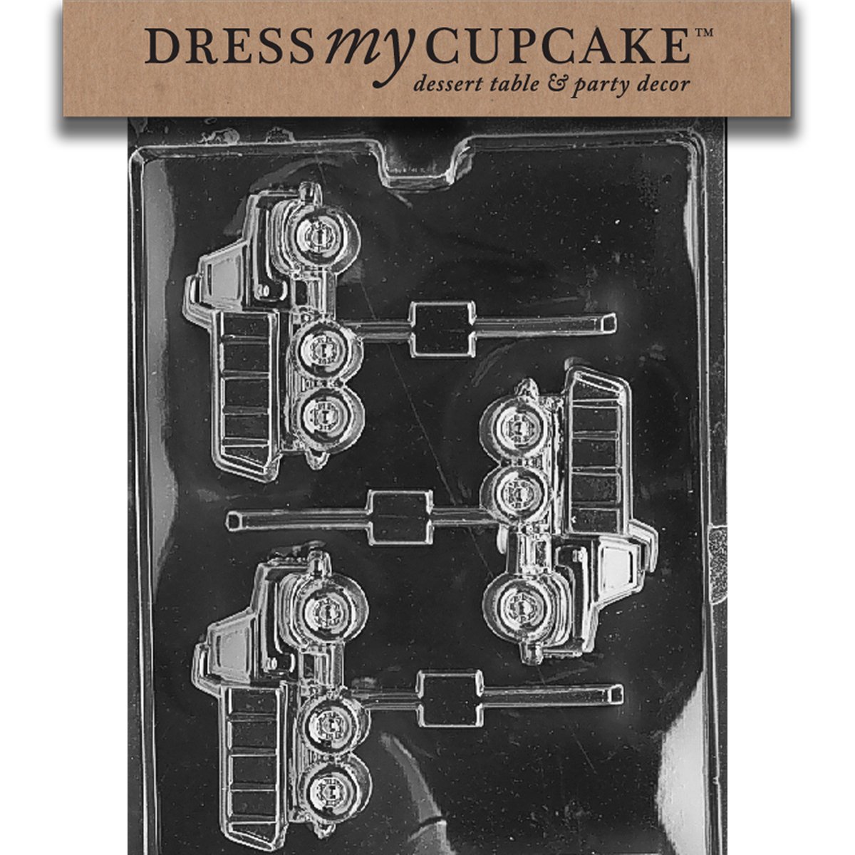 Dress My Cupcake Chocolate Candy Mold - Dump Truck Lollipop Maker for DIY Baking & Party Treats | Perfect for Birthday Parties, Baby Showers & Holiday Gifts