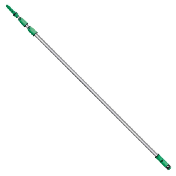 Unger OptiLoc Telescopic Aluminum Poles 1.2m to 6.0m (4ft to 20ft) - Extendable Cleaning Pole for Windows, Gutters & High Reach Areas - Professional Grade Lightweight Aluminum Construction for Home & Commercial Use