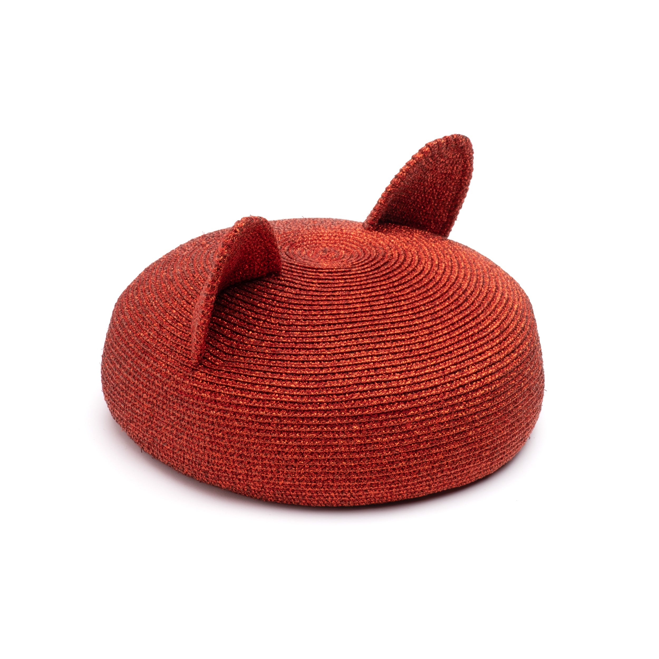 Caterina Metallic Braid Beret - Stylish Women's Knit Hat for Fall & Winter Fashion, Perfect for Parties, Holidays & Everyday Wear