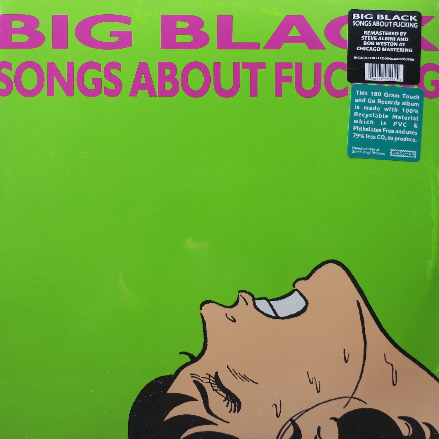 Big Black 'Songs About Fucking' Vinyl LP Record - Punk Rock Music Album for Collectors & Music Lovers - Perfect for Home Listening & Vinyl Collections