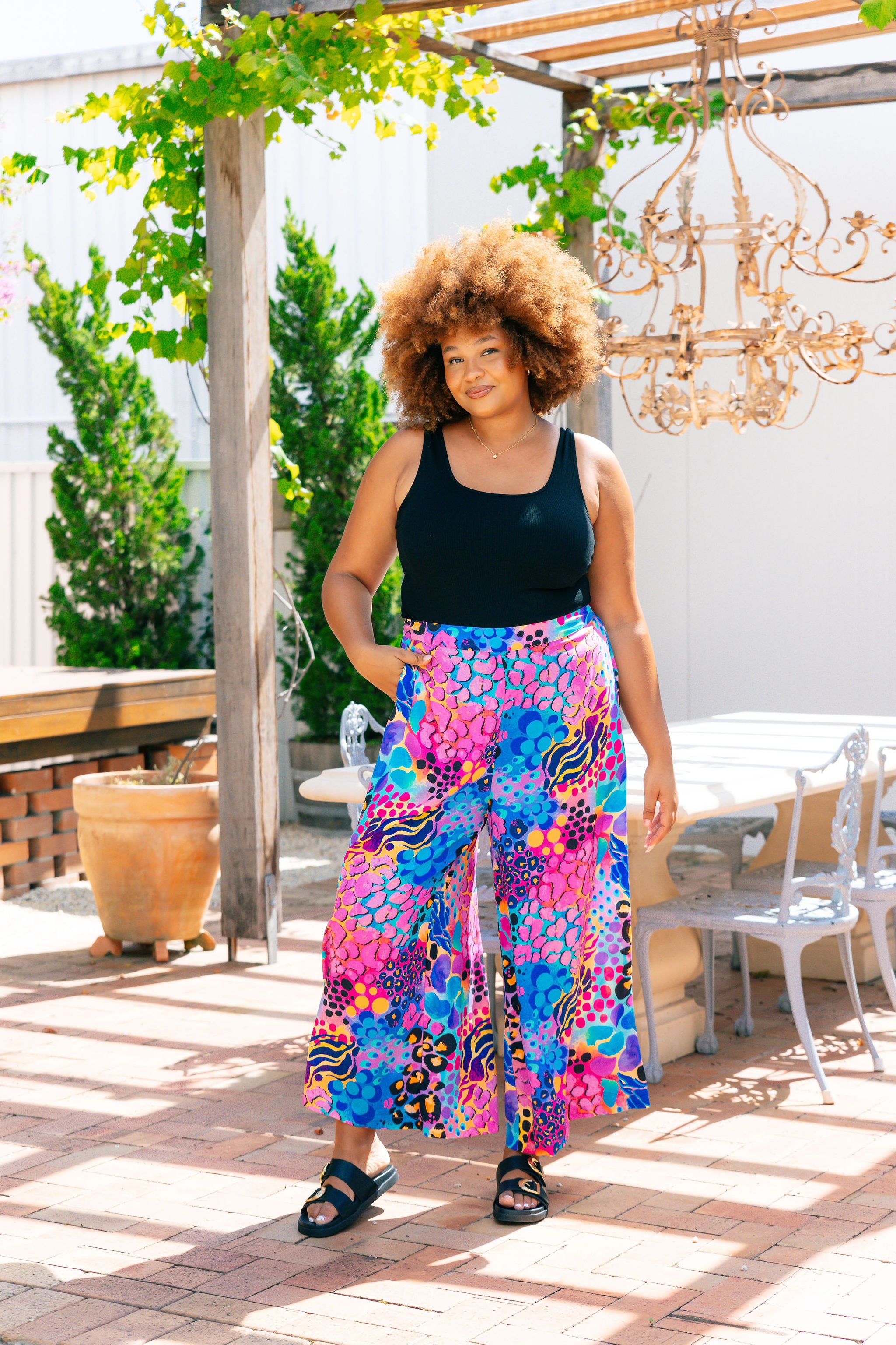 Kasey Rainbow Larsa Pant in Xanadu - Stylish Women's High-Waisted Trousers for Office, Party & Casual Wear