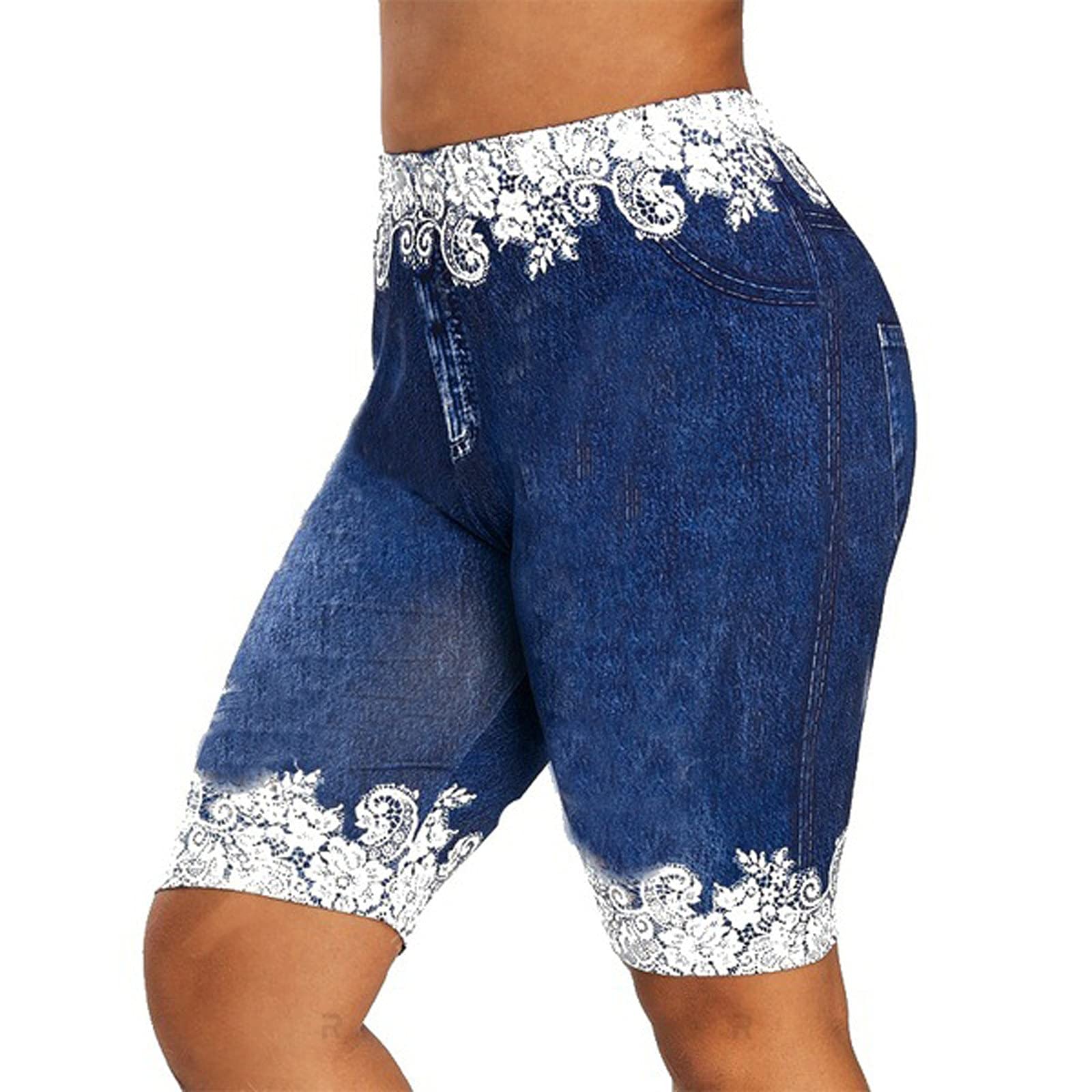 KOPLTYRFG Women's High Waist Stretch Denim Shorts - Cropped Jeans for Summer, Casual Wear & Outfits | Perfect for Beach, Shopping & Daily Activities