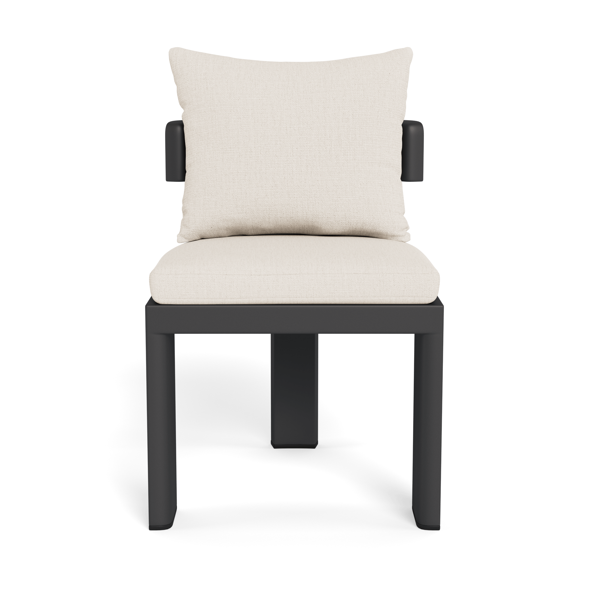 Victoria Aluminum Armless Dining Chair - Modern Outdoor/Indoor Dining Chair for Patio, Restaurant, and Kitchen - Lightweight & Durable Metal Chair