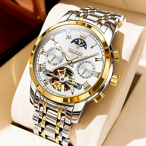 6617: two tone strap & white dial