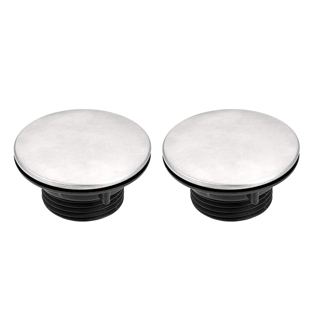 uxcell 2 Pack Nickel Plated Faucet Hole Cover for 1.2-1.6 Inch Kitchen Sink - Durable Tap Hole Cover Plate for Bathroom & Kitchen Renovation, DIY Home Improvement Projects