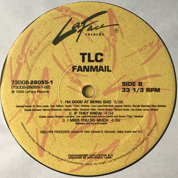 TLC Fanmail 2xLP Vinyl Album - Near Mint (NM/M) Condition - Perfect for Collectors & Music Lovers at Home or Parties