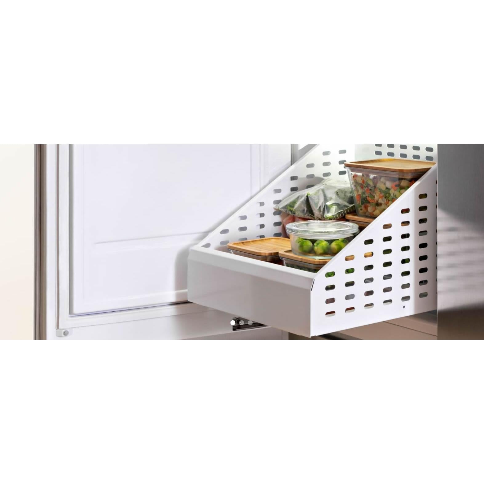 Bertazzoni 8.2 cu.ft. Upright Freezer with Built-in Ice Maker - Stainless Steel REF18FCIPIXL/23 - Perfect for Home, Restaurant & Commercial Kitchen Storage