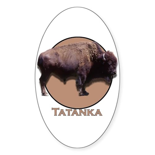 White - Buffalo Oval Sticker
